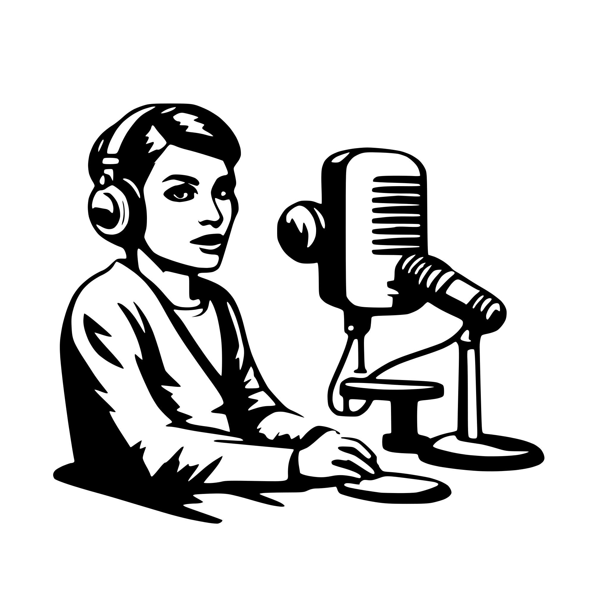 AI-generated SVG of 'podcast'