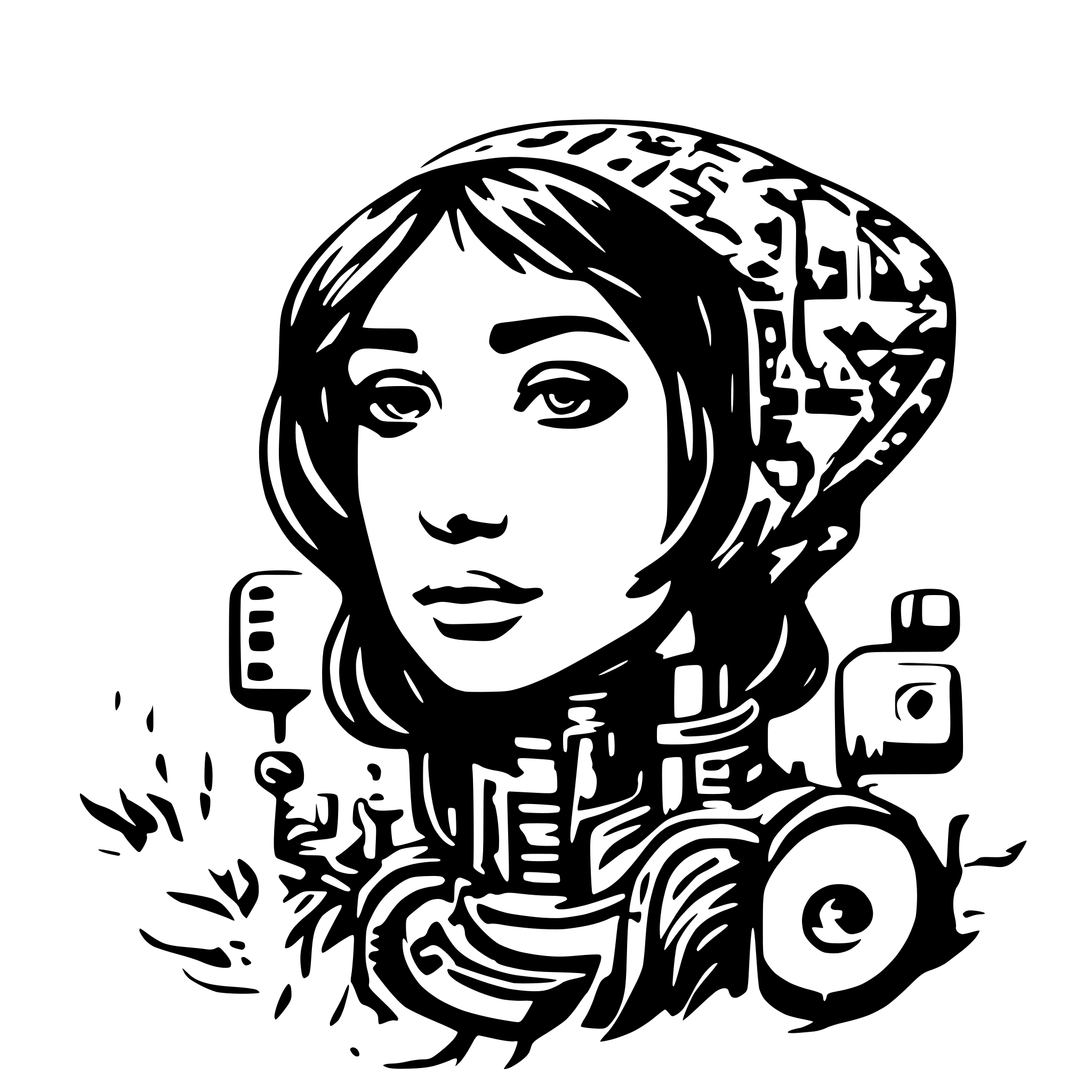 AI-generated SVG of a ai assistant