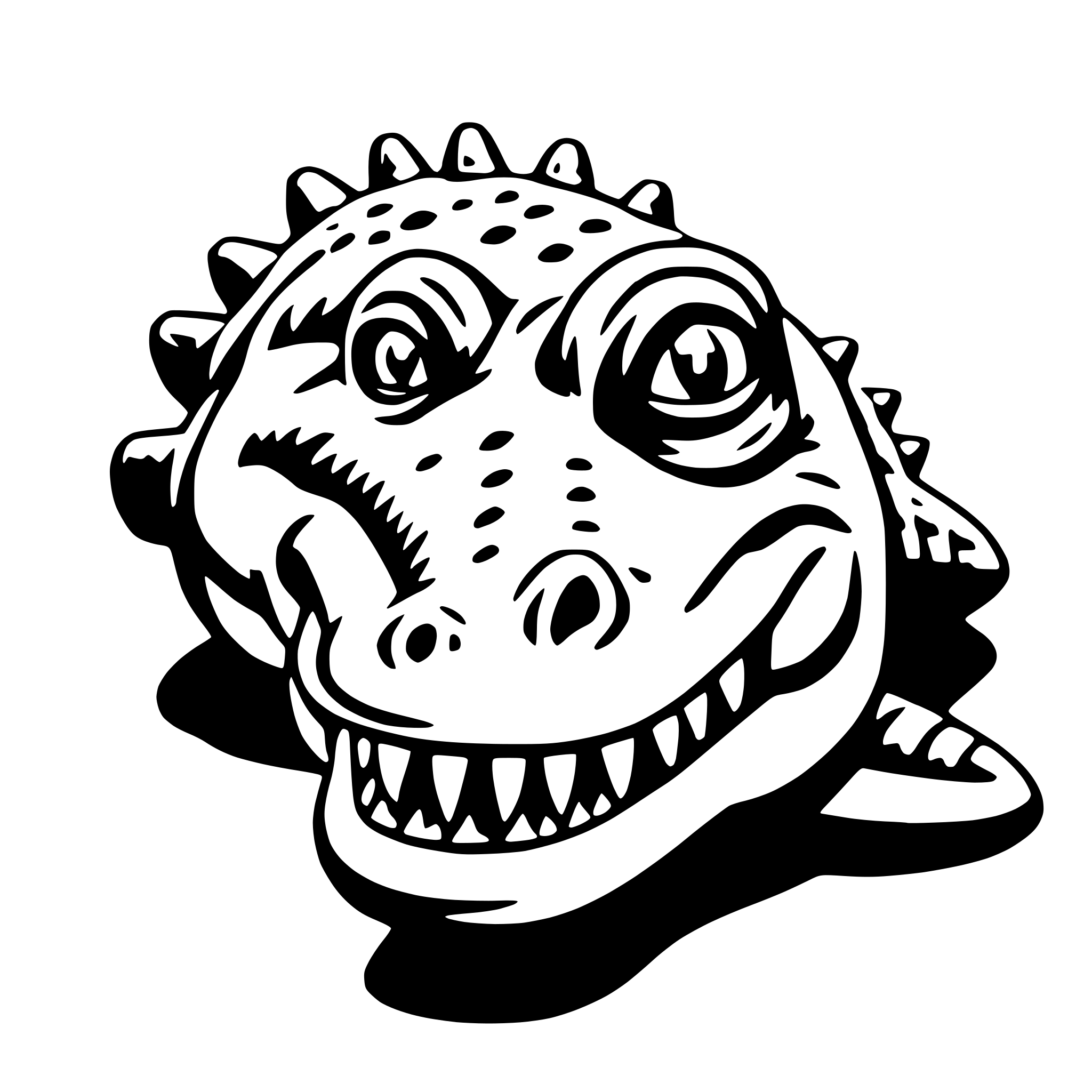 AI-generated SVG of a alligator