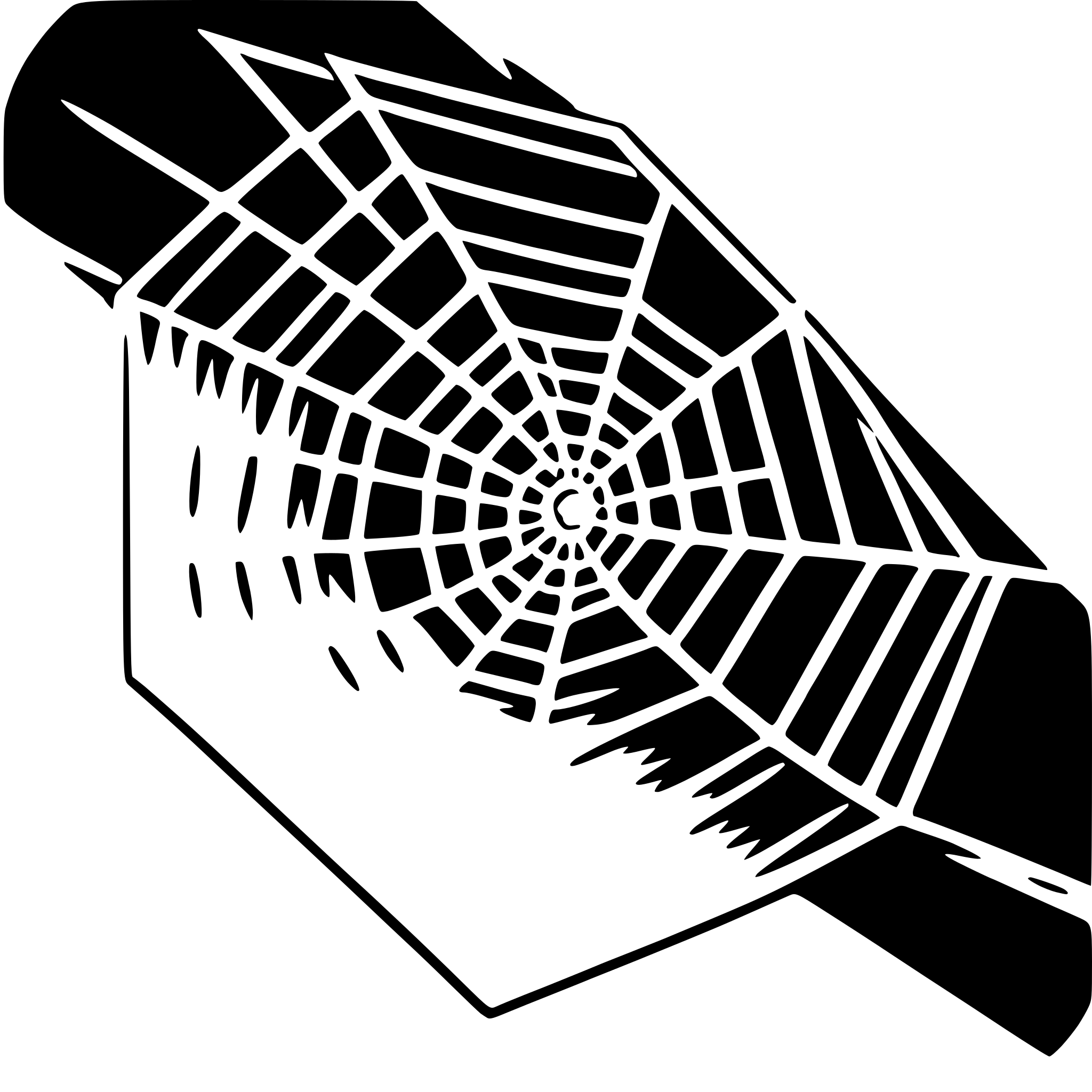 AI-generated SVG of a cobweb