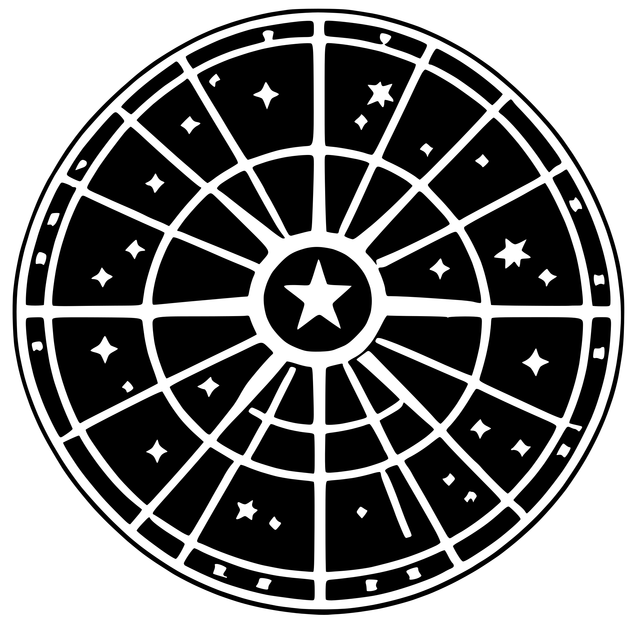 AI-generated SVG of a star map