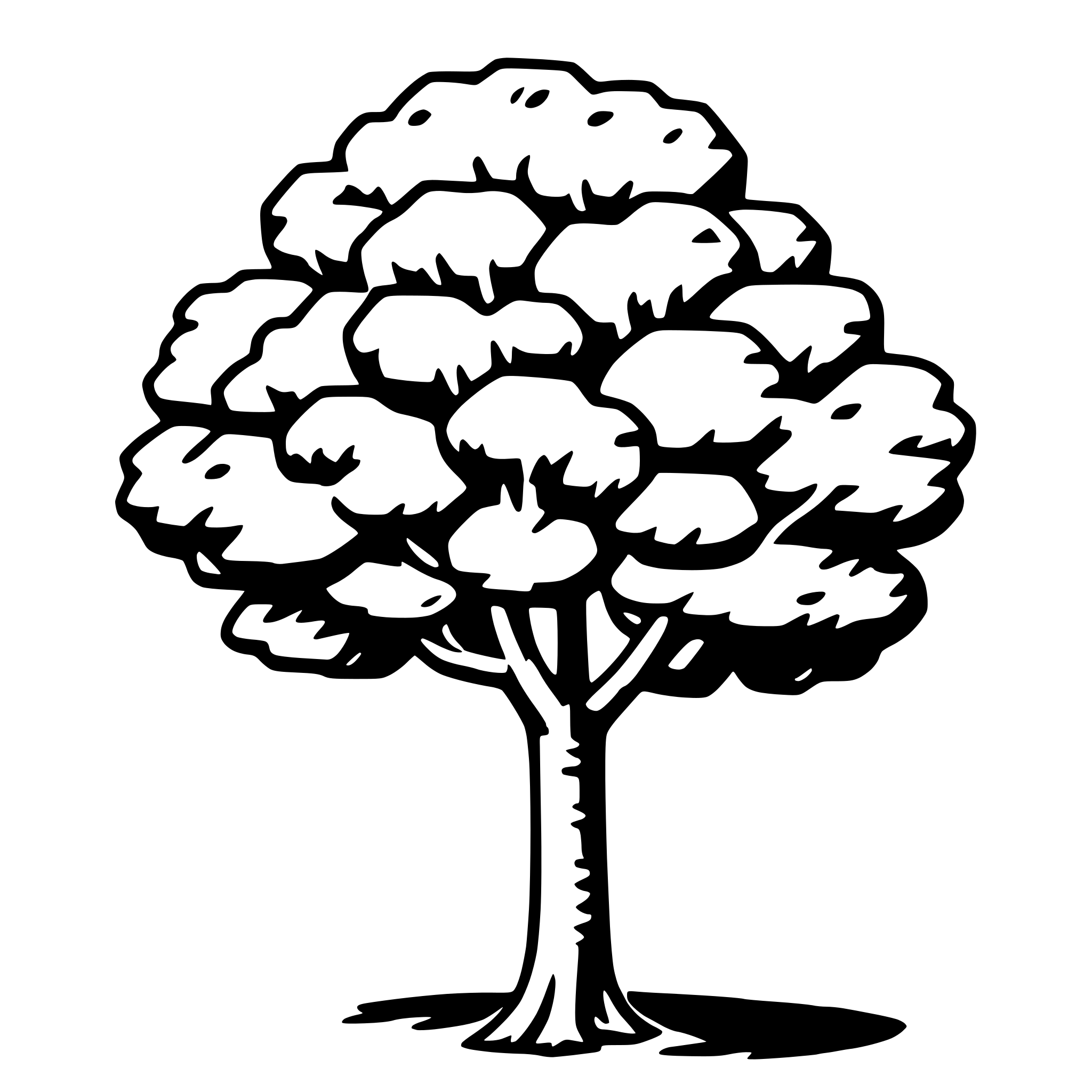 AI-generated SVG of 'hawthorn tree'