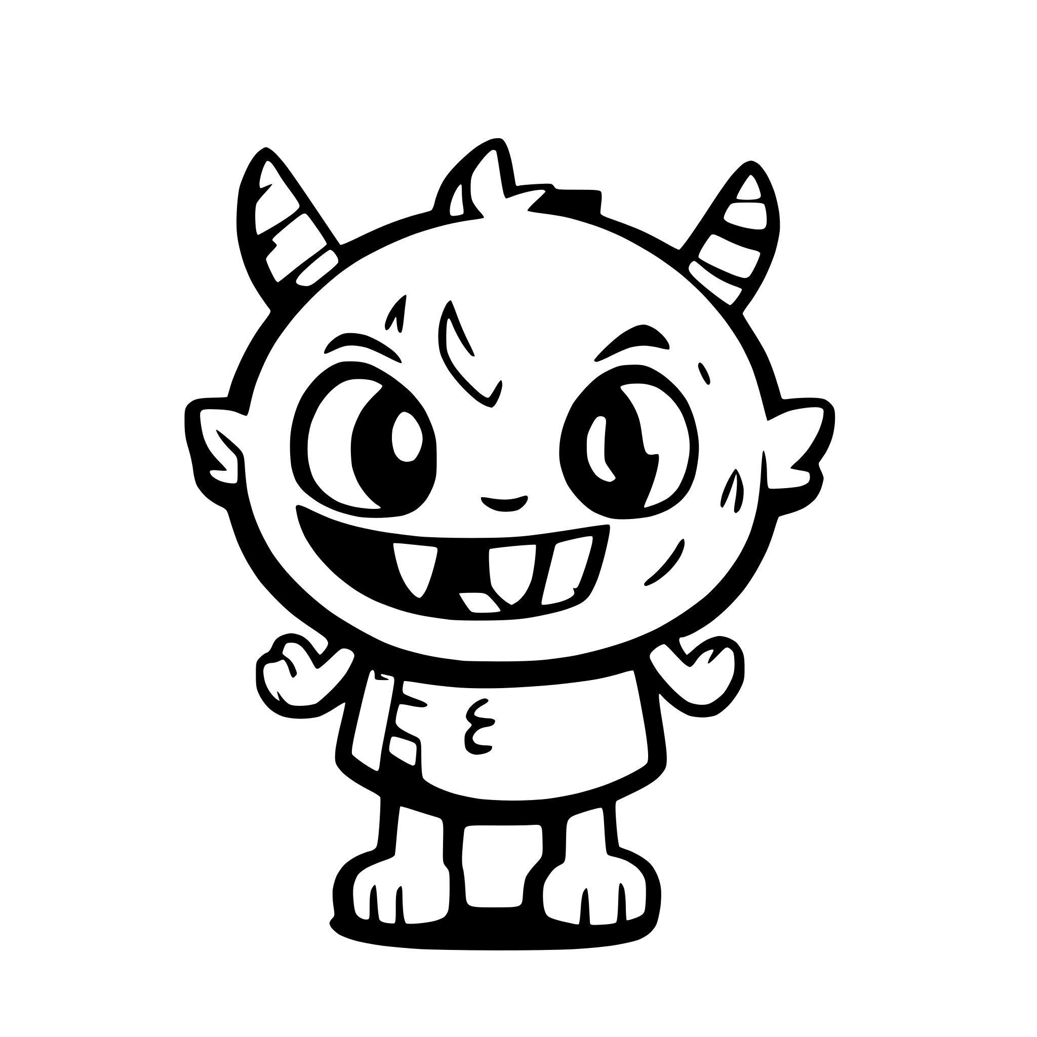 AI-generated SVG of a monster