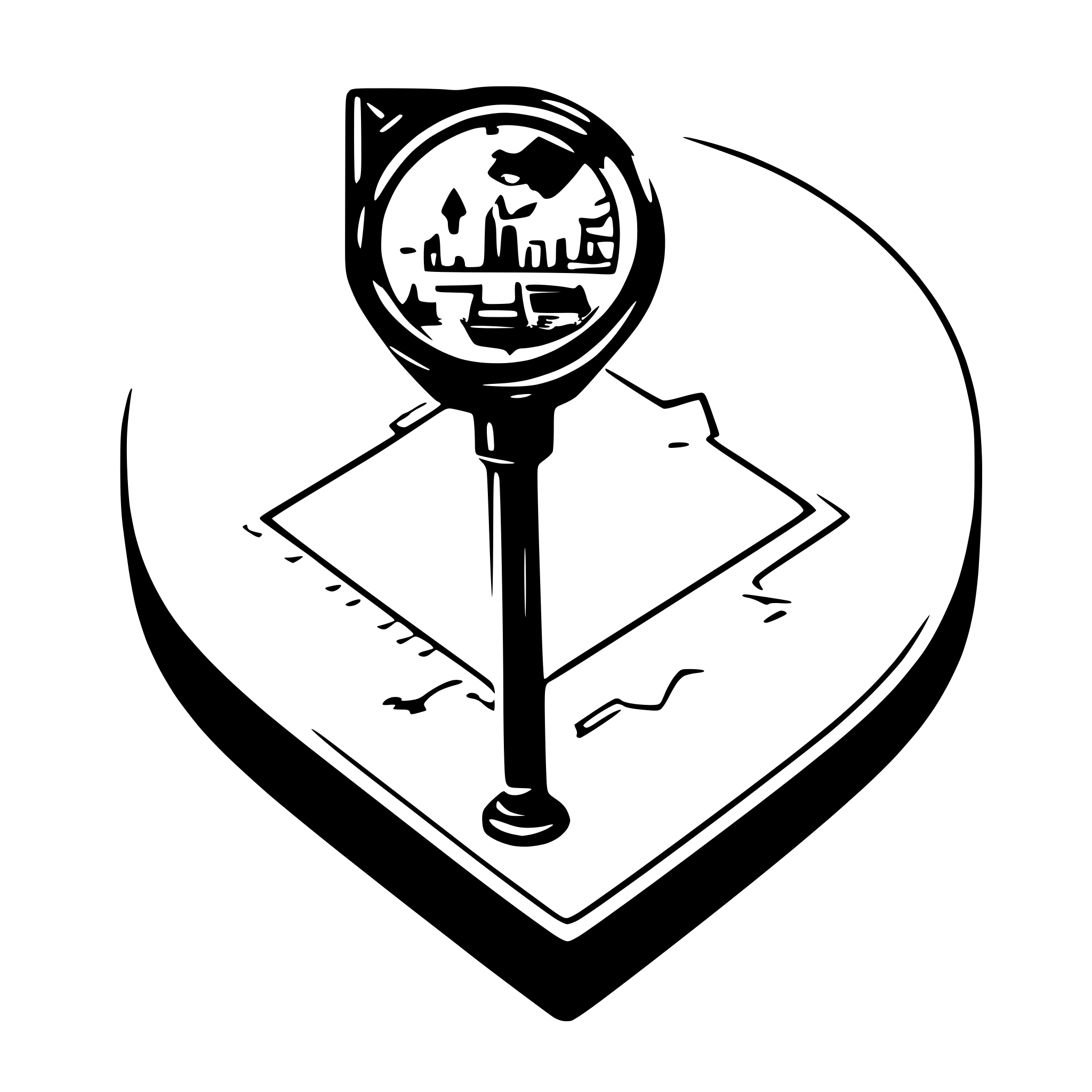 AI-generated SVG of 'أنظمة تحديد المواقع GPS'