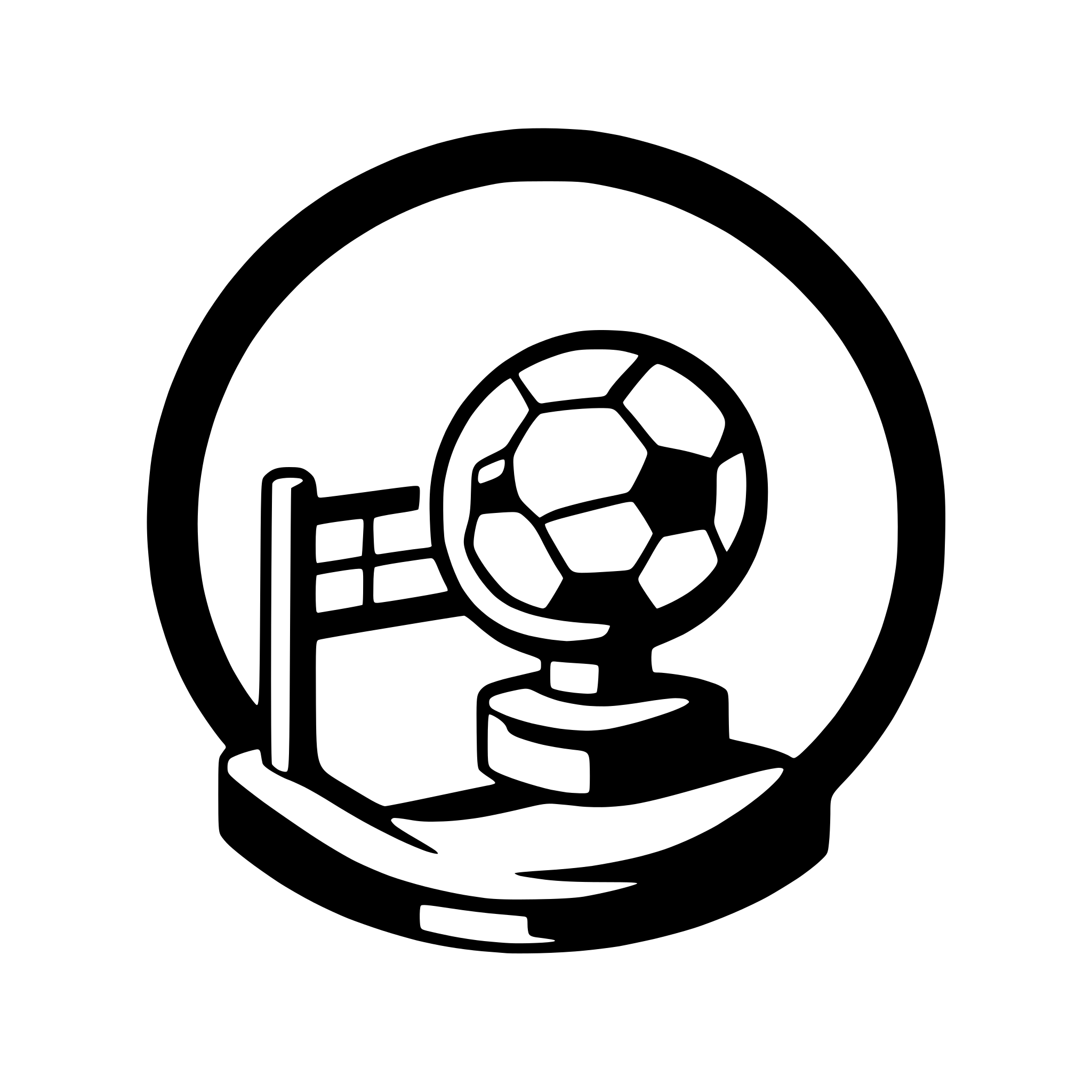 AI-generated SVG of 'football with goalposts'