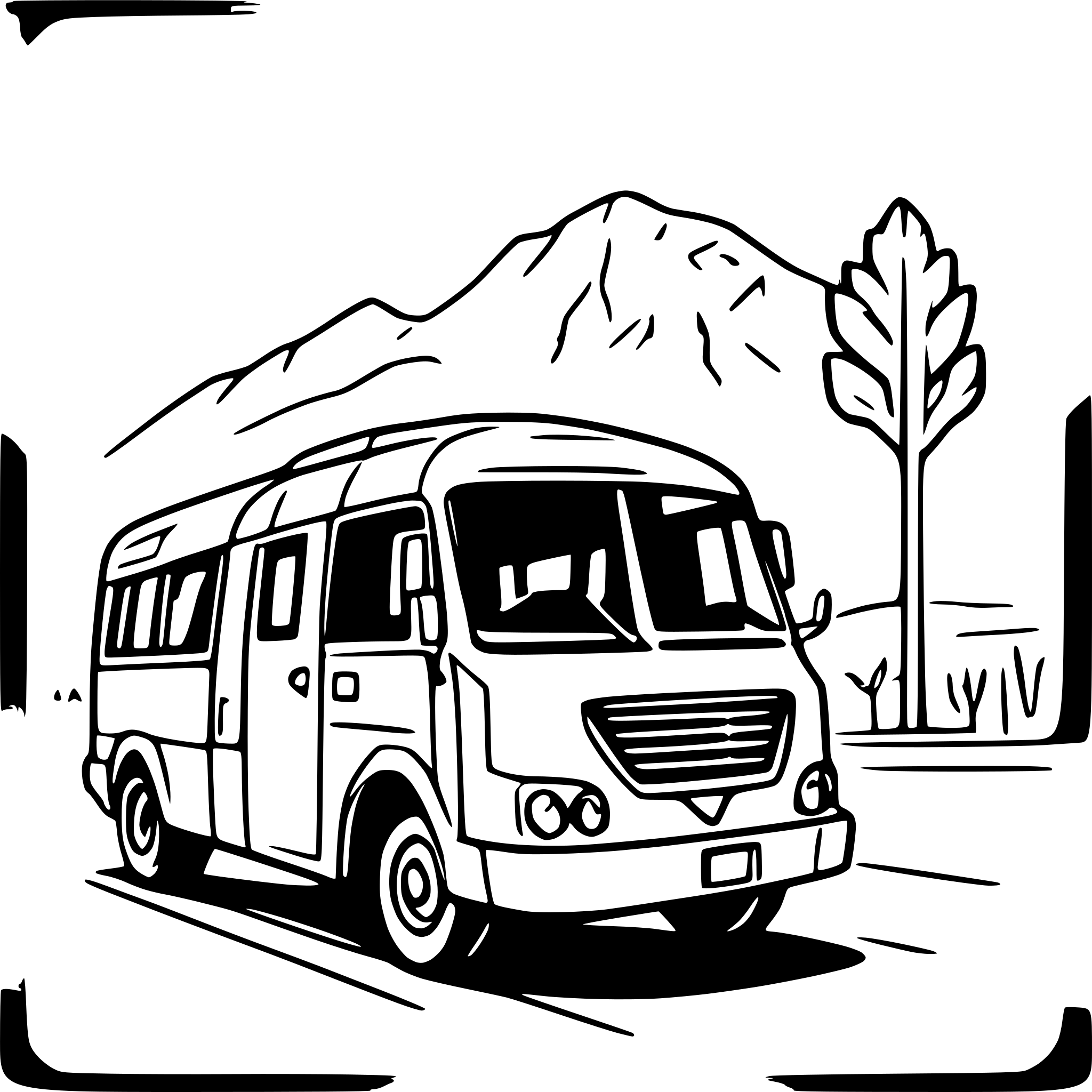 AI-generated SVG of a a puma katari bus in the middle of La Paz city with Illimani Mountain in the background AI-generated SVG of a a puma katari bus in the middle of La Paz city with Illimani Mountain in the background