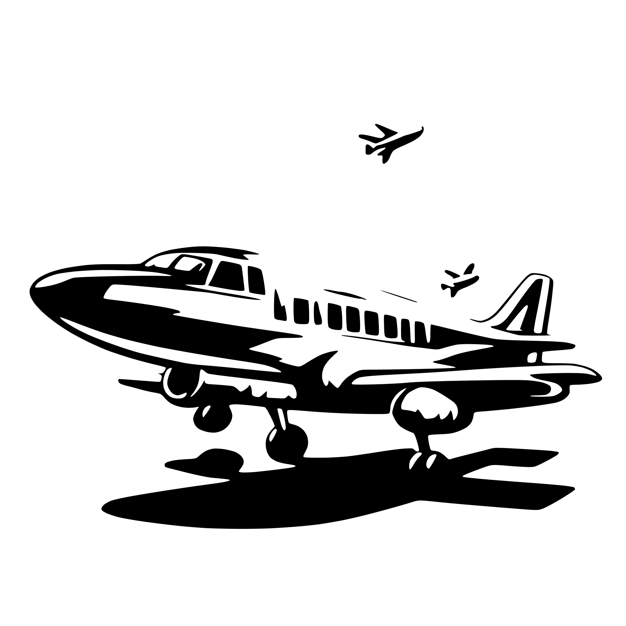 AI-generated SVG of a plane