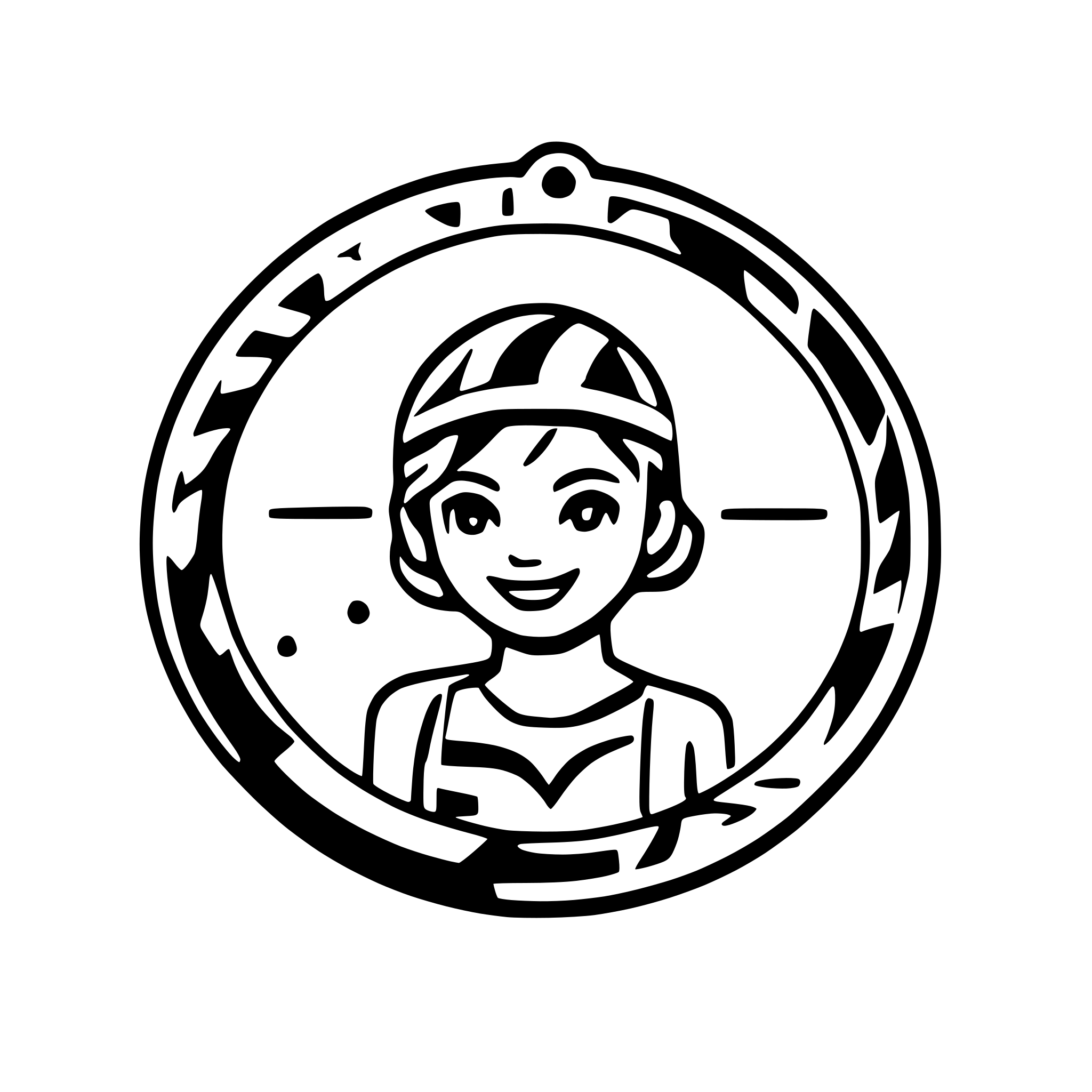 AI-generated SVG of a swim instructor badge