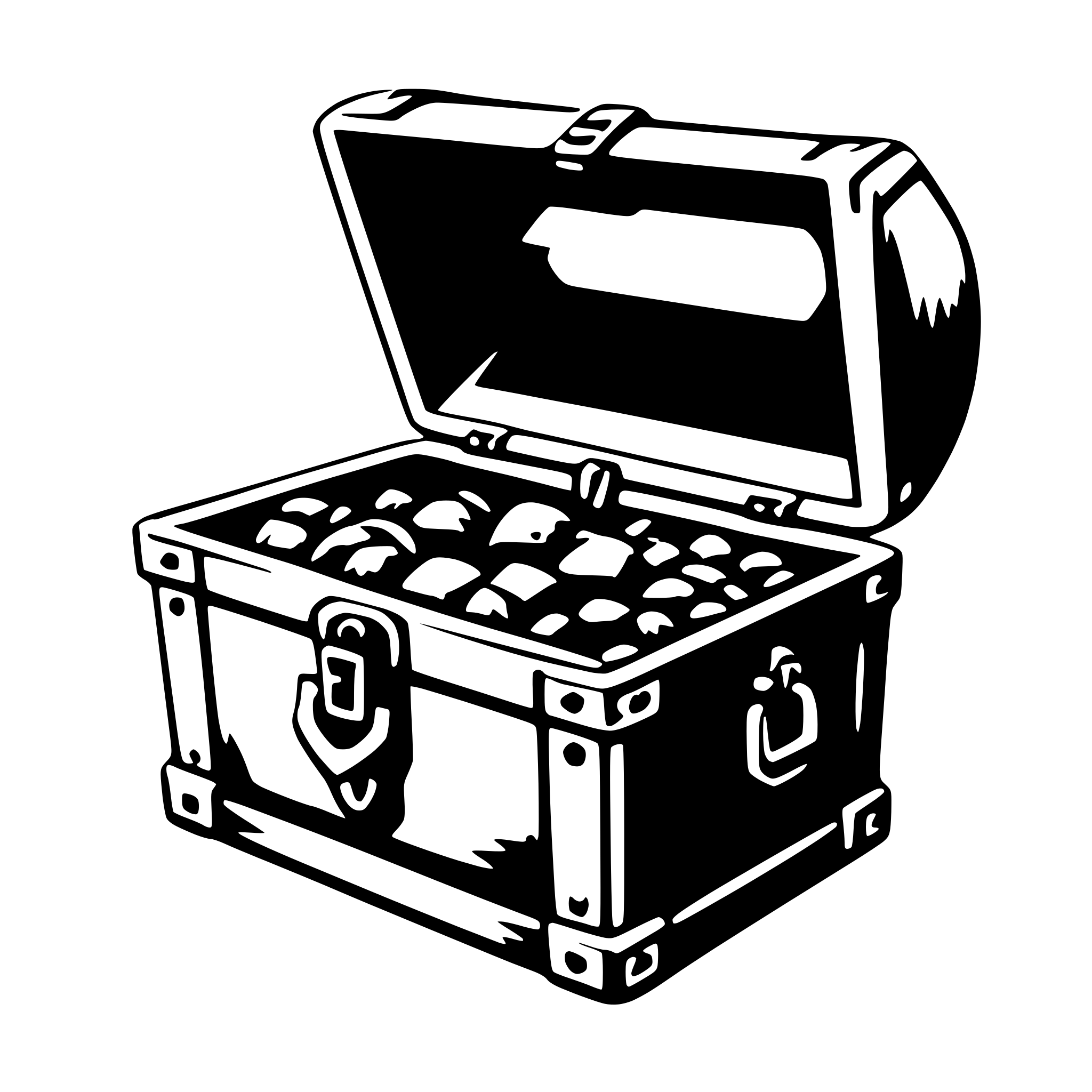 AI-generated SVG of a treasure chest