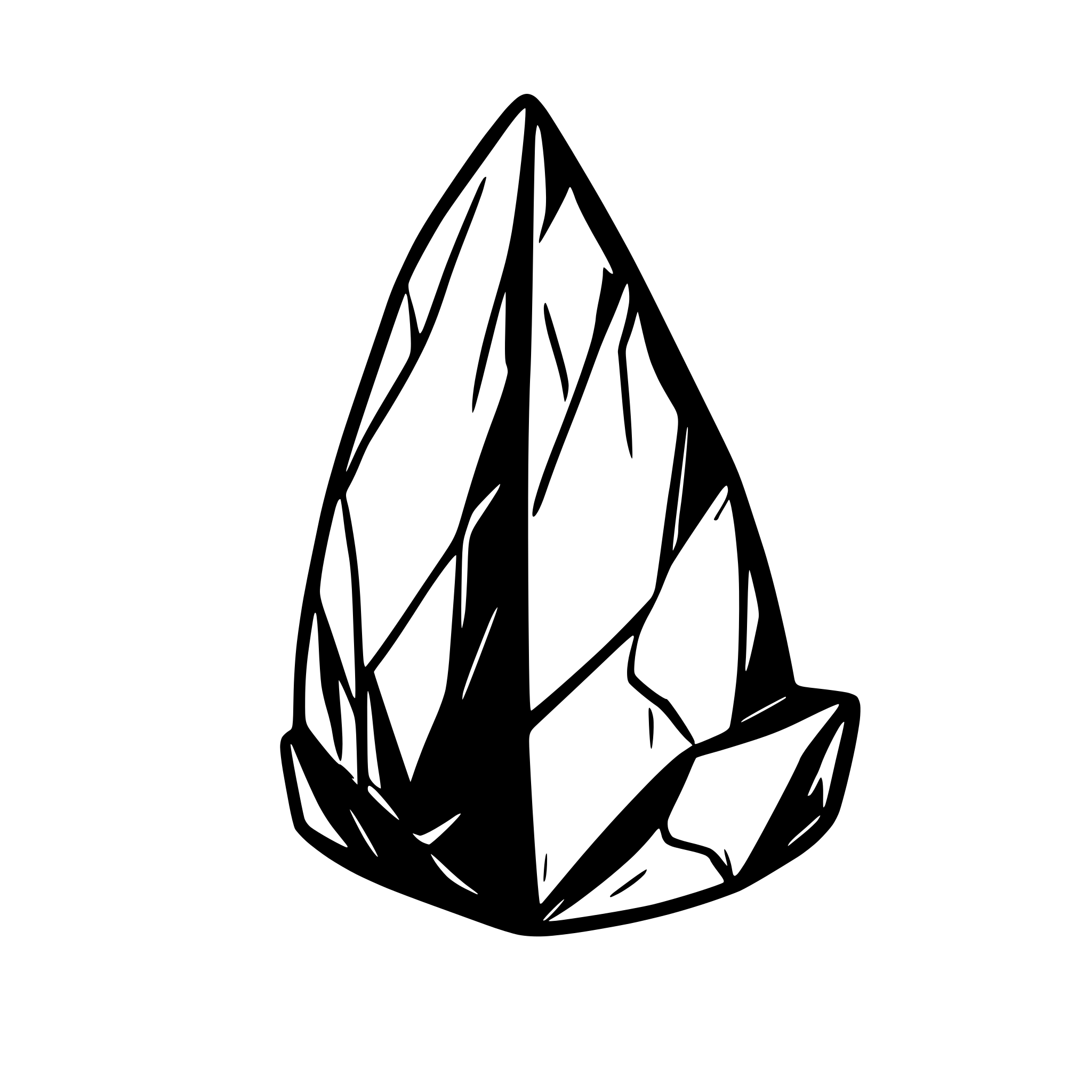 AI-generated SVG of a bronze ore in a shape of precious shard