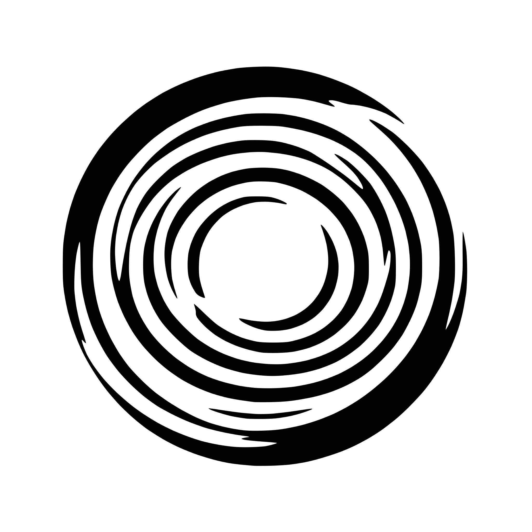 AI-generated SVG of 'abstract circle with concentric rings'