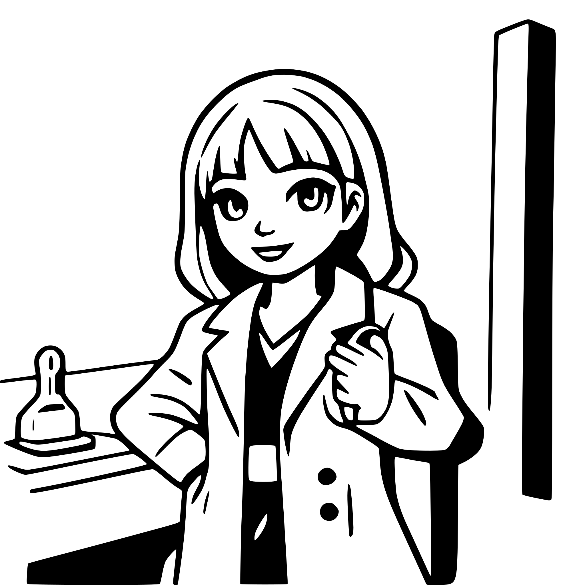 AI-generated SVG of a patient and doctor