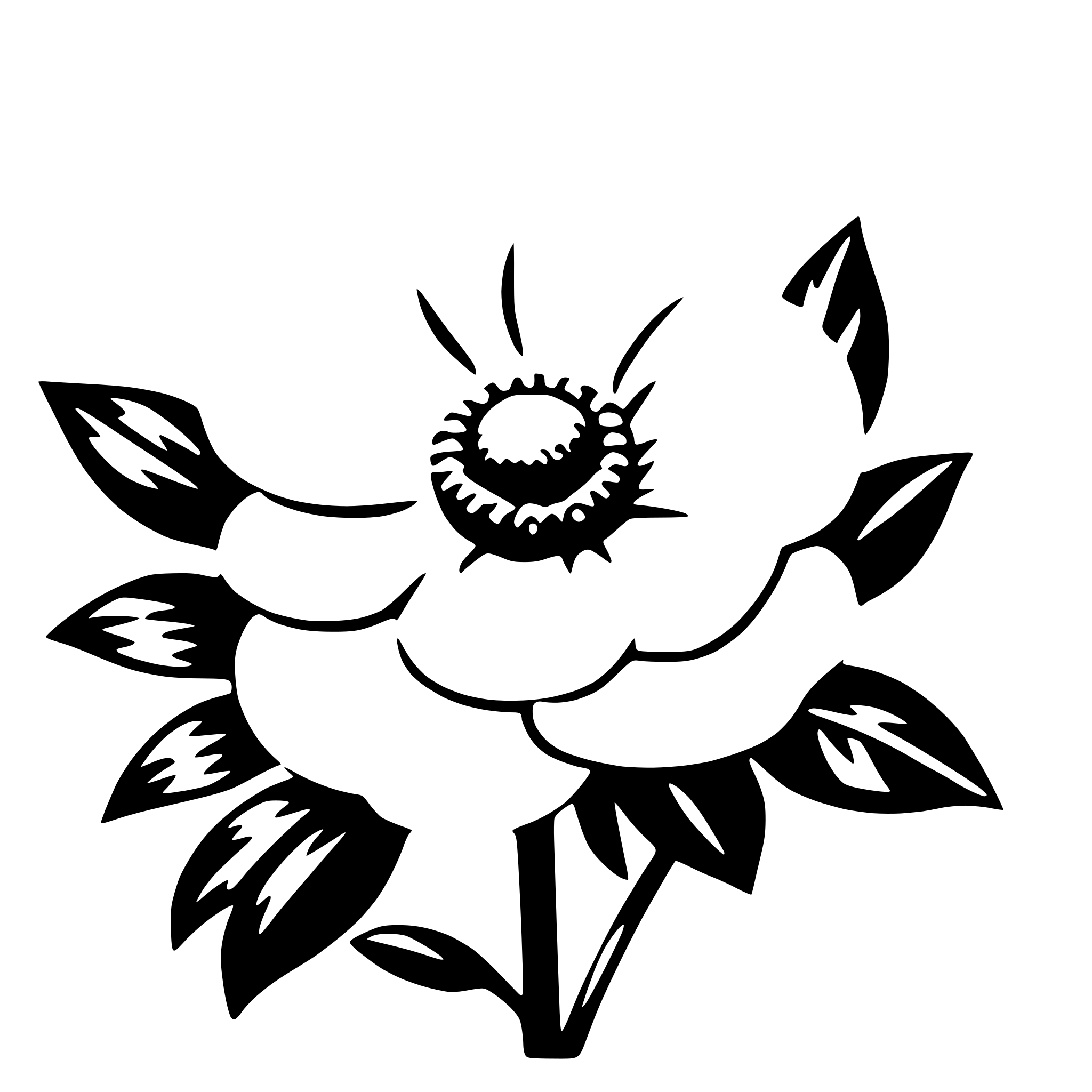 AI-generated SVG of a georgia o'keeffe