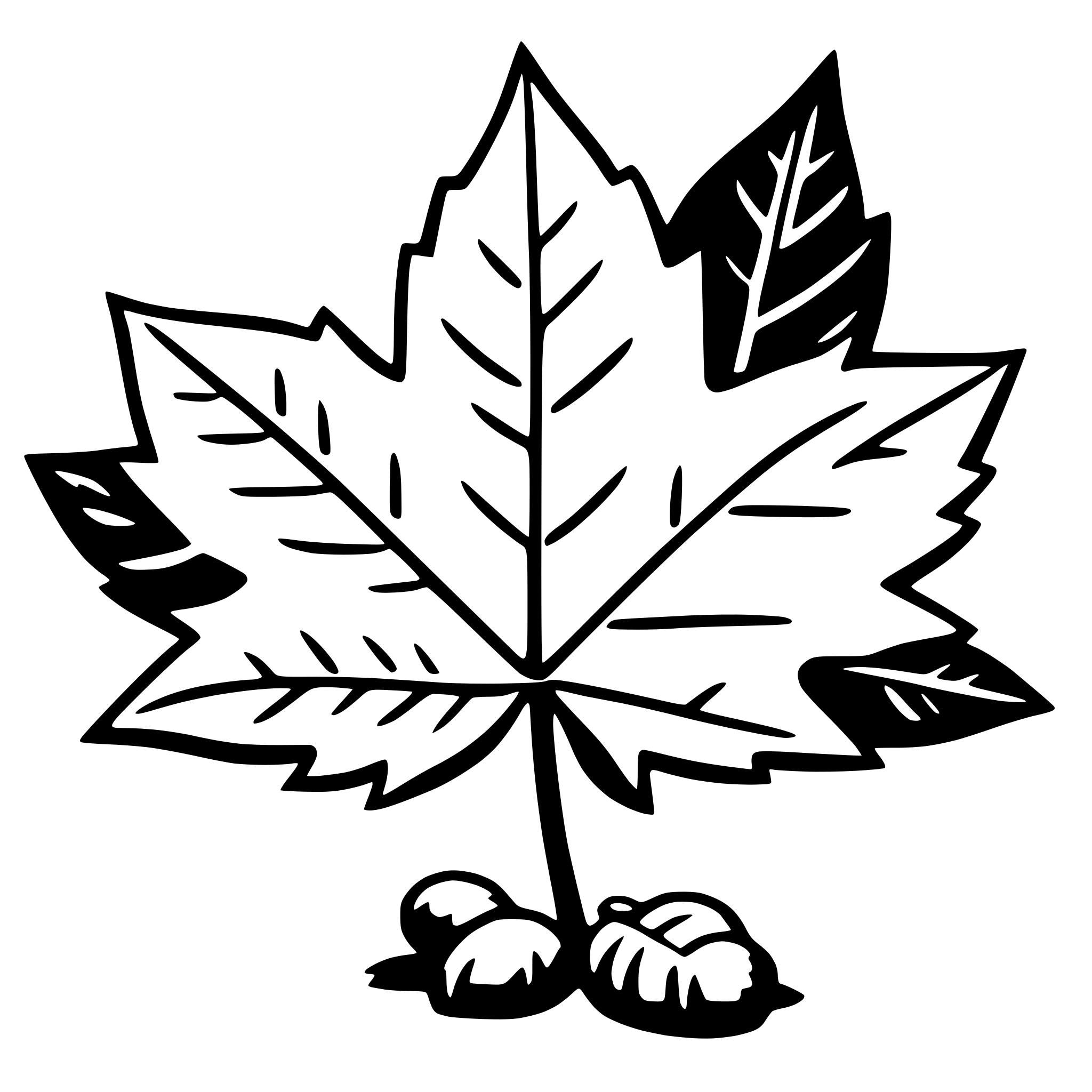 AI-generated SVG of a maple