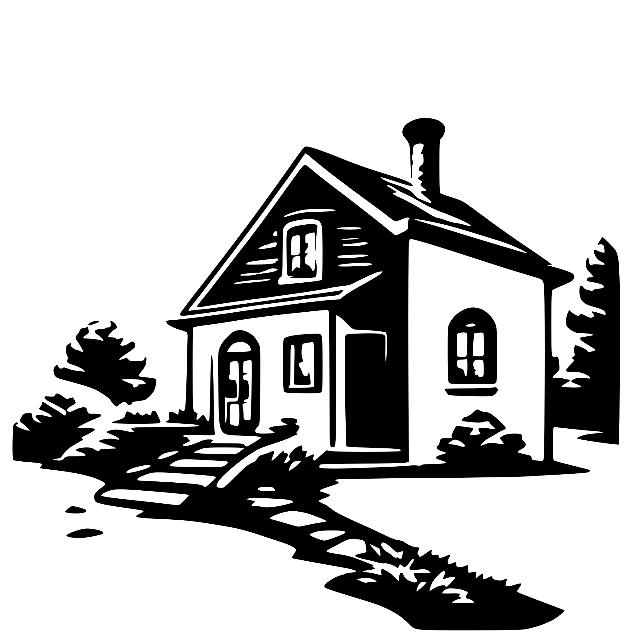 AI-generated SVG of 'Haus unter Stenenhimmel'