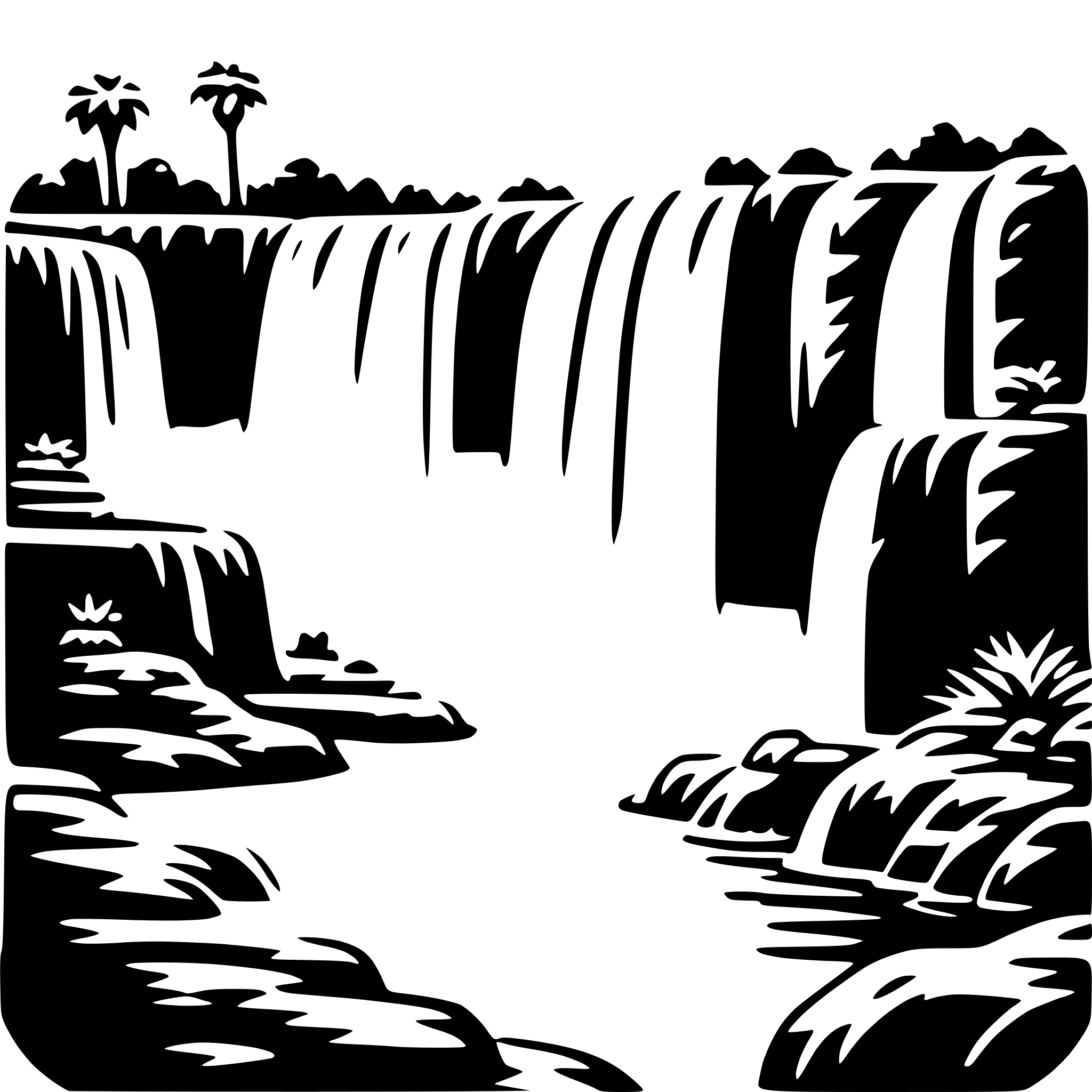 AI-generated SVG of 'iguazu falls'
