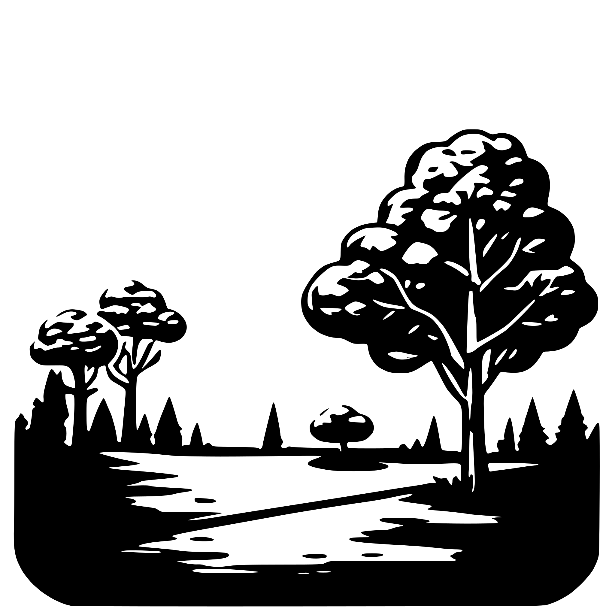 AI-generated SVG of 'Partly cloudy, light rain'