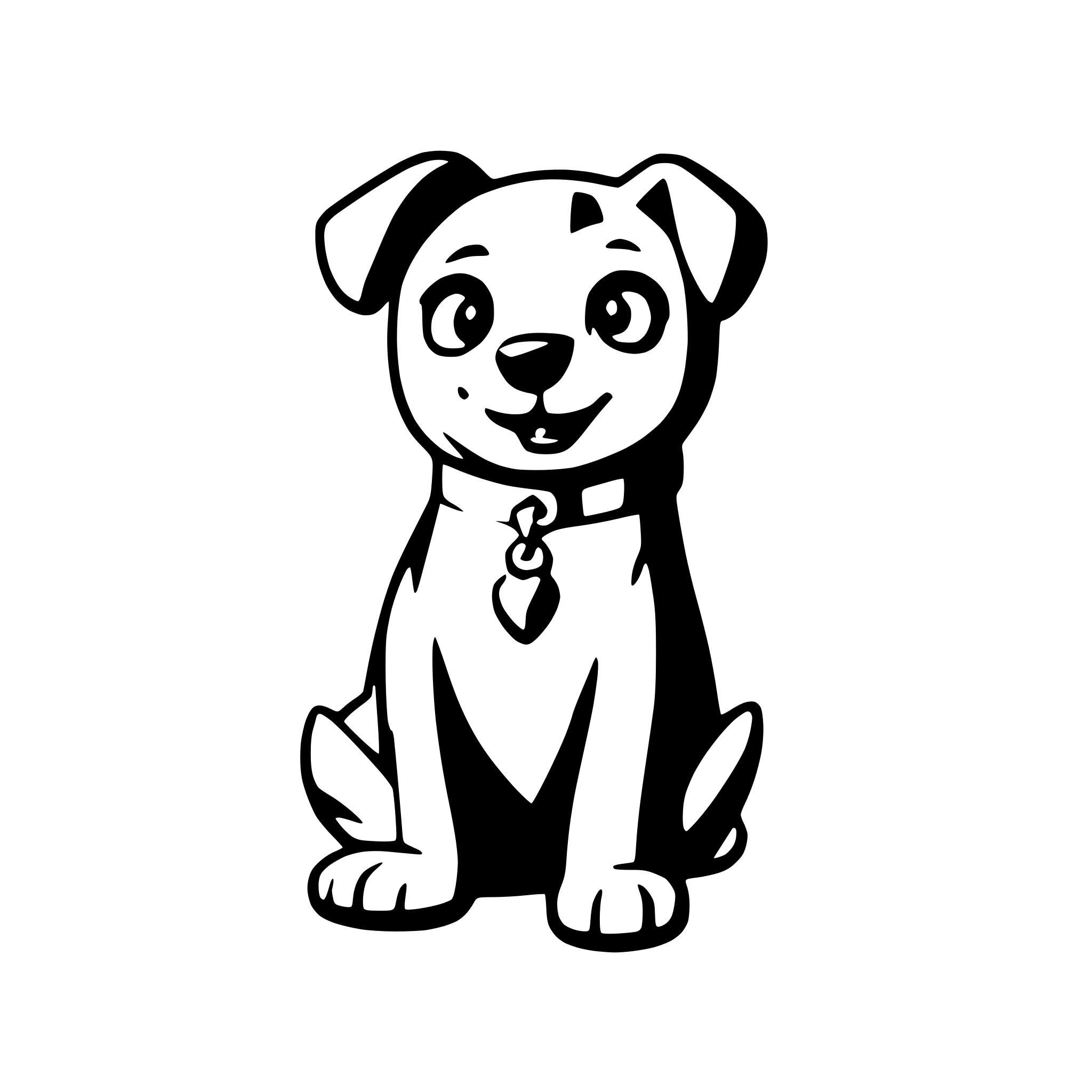 AI-generated SVG of a dog
