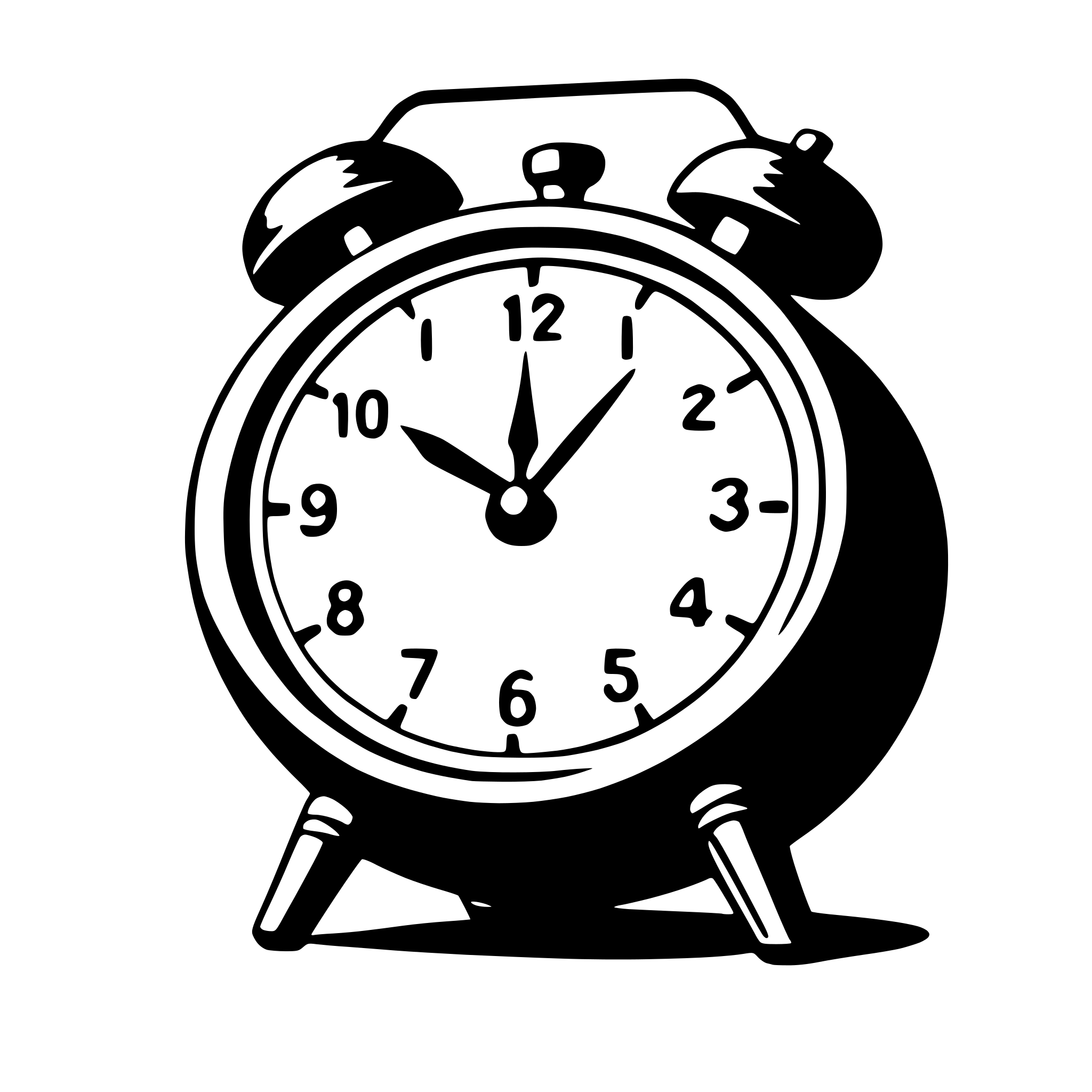AI-generated SVG of 'alarm clock'