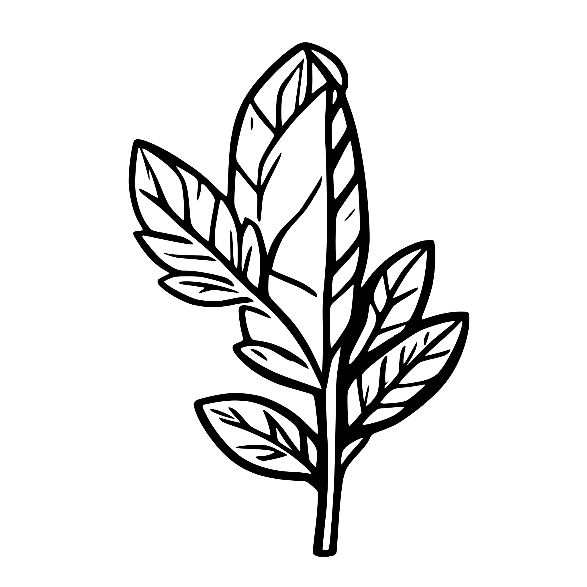AI-generated SVG of 'Chili fern'