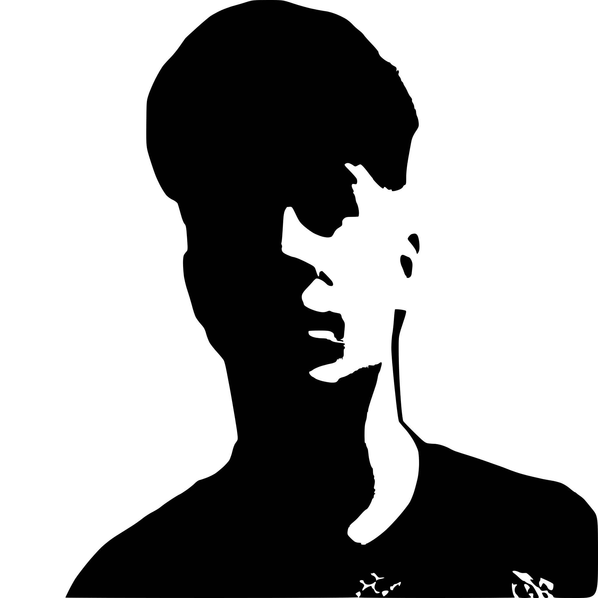 AI-generated SVG of a a man