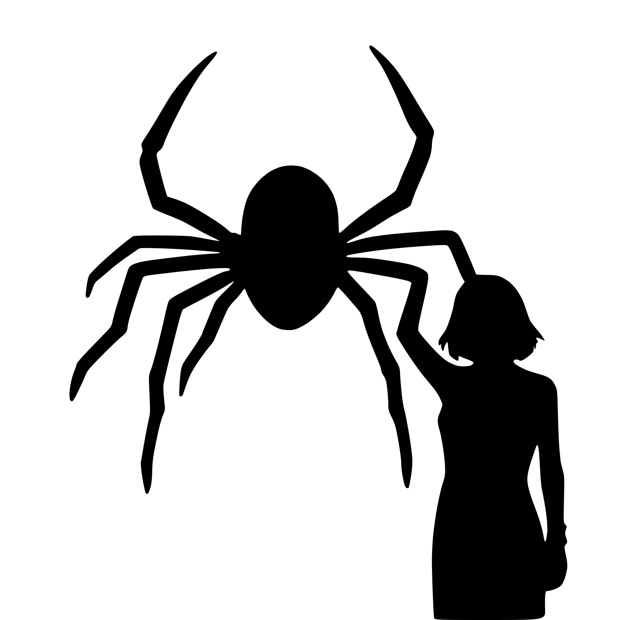 AI-generated SVG of a A giant spider with a person in its fangs AI-generated SVG of a A giant spider with a person in its fangs
