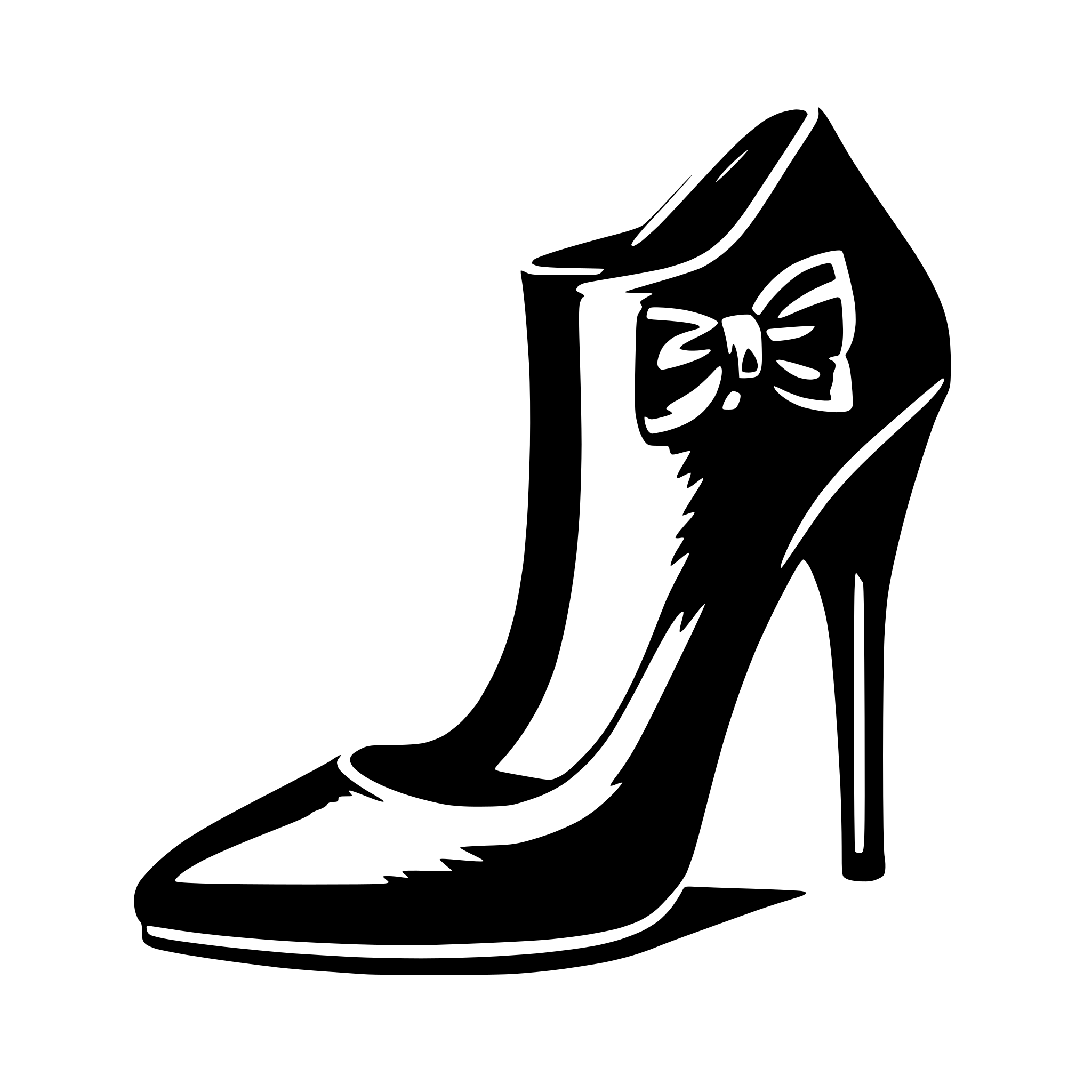 AI-generated SVG of a high heels