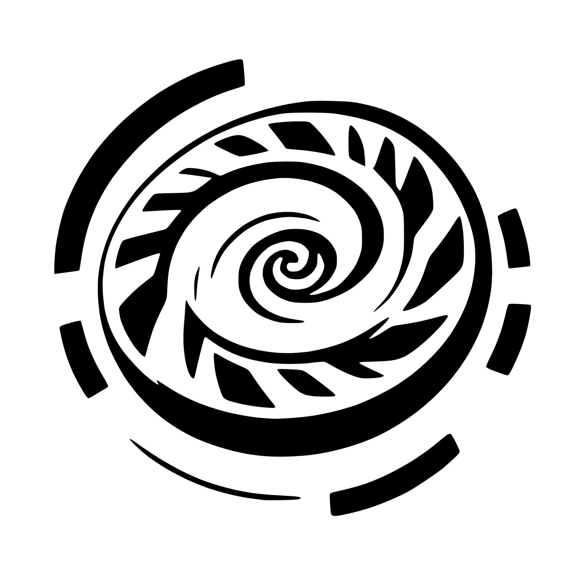 AI-generated SVG of 'flush spiral'