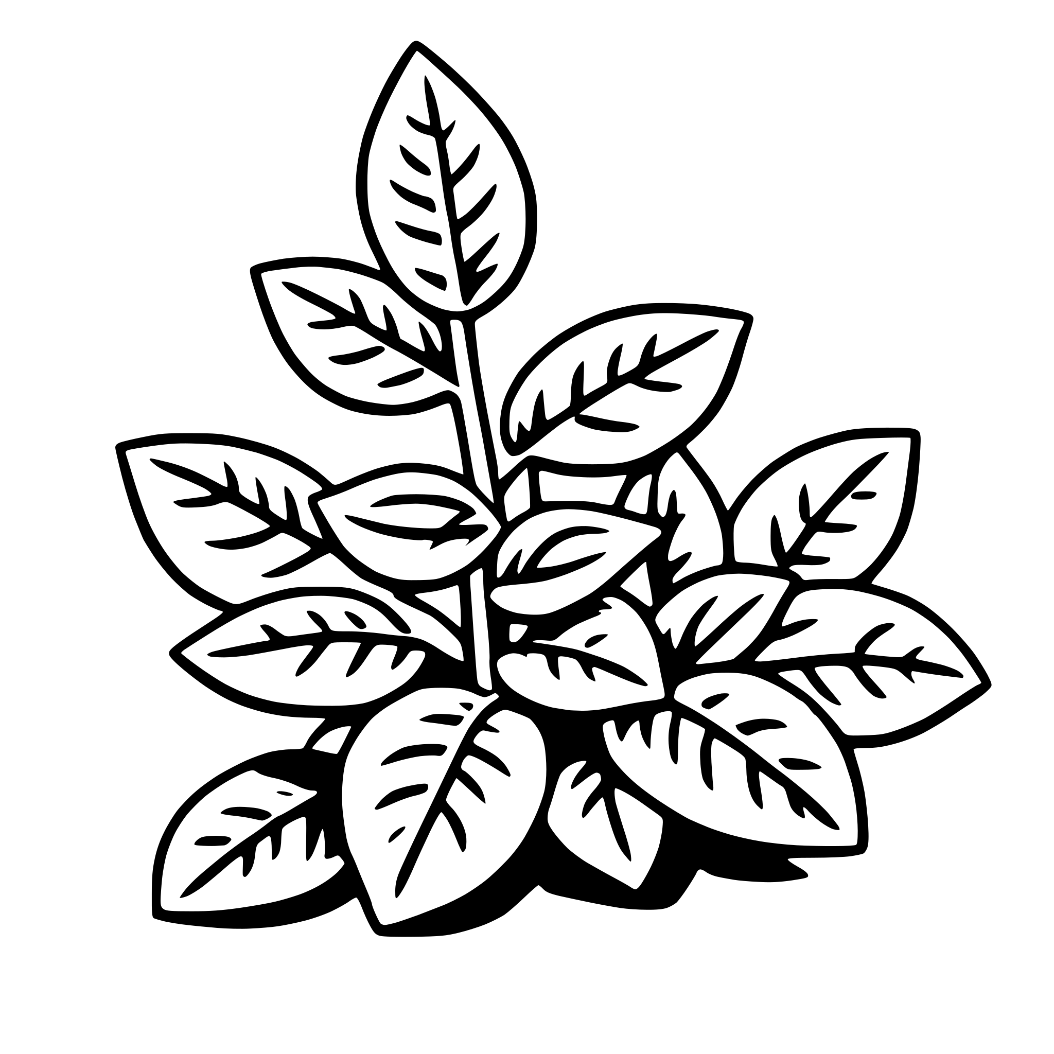 AI-generated SVG of a oregano