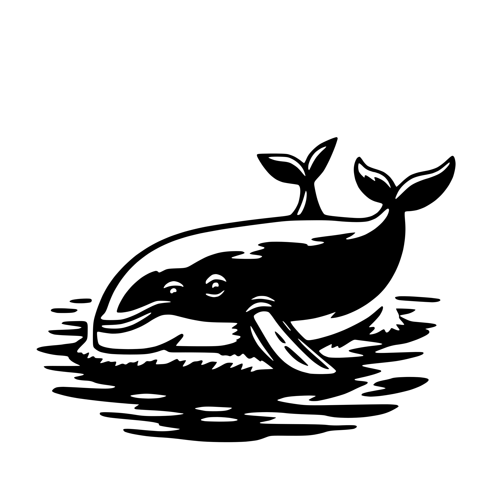 AI-generated SVG of a whale