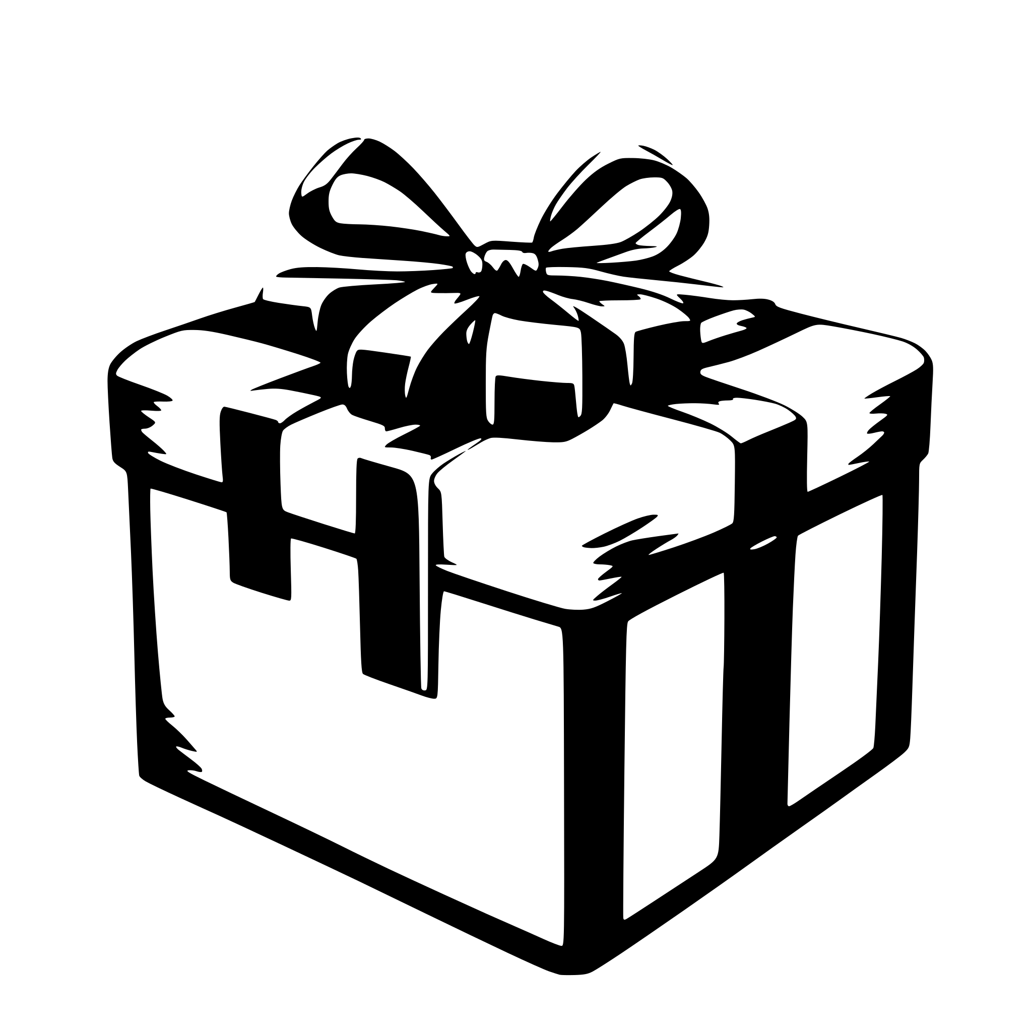 AI-generated SVG of a gift box