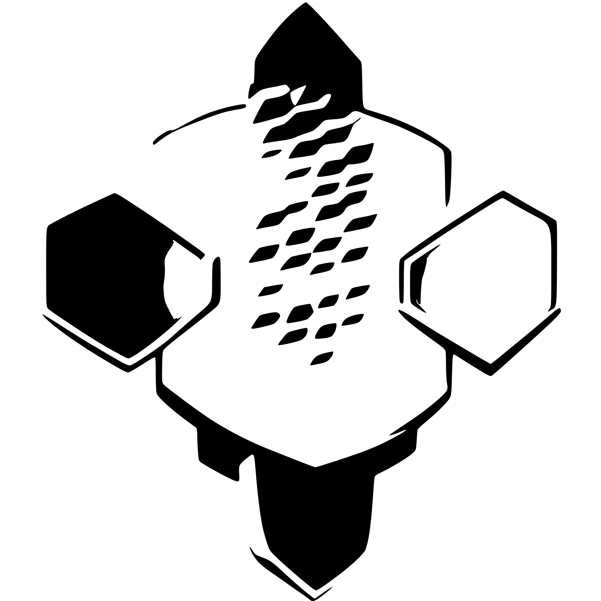 AI-generated SVG of 'hexagonal, shield,'