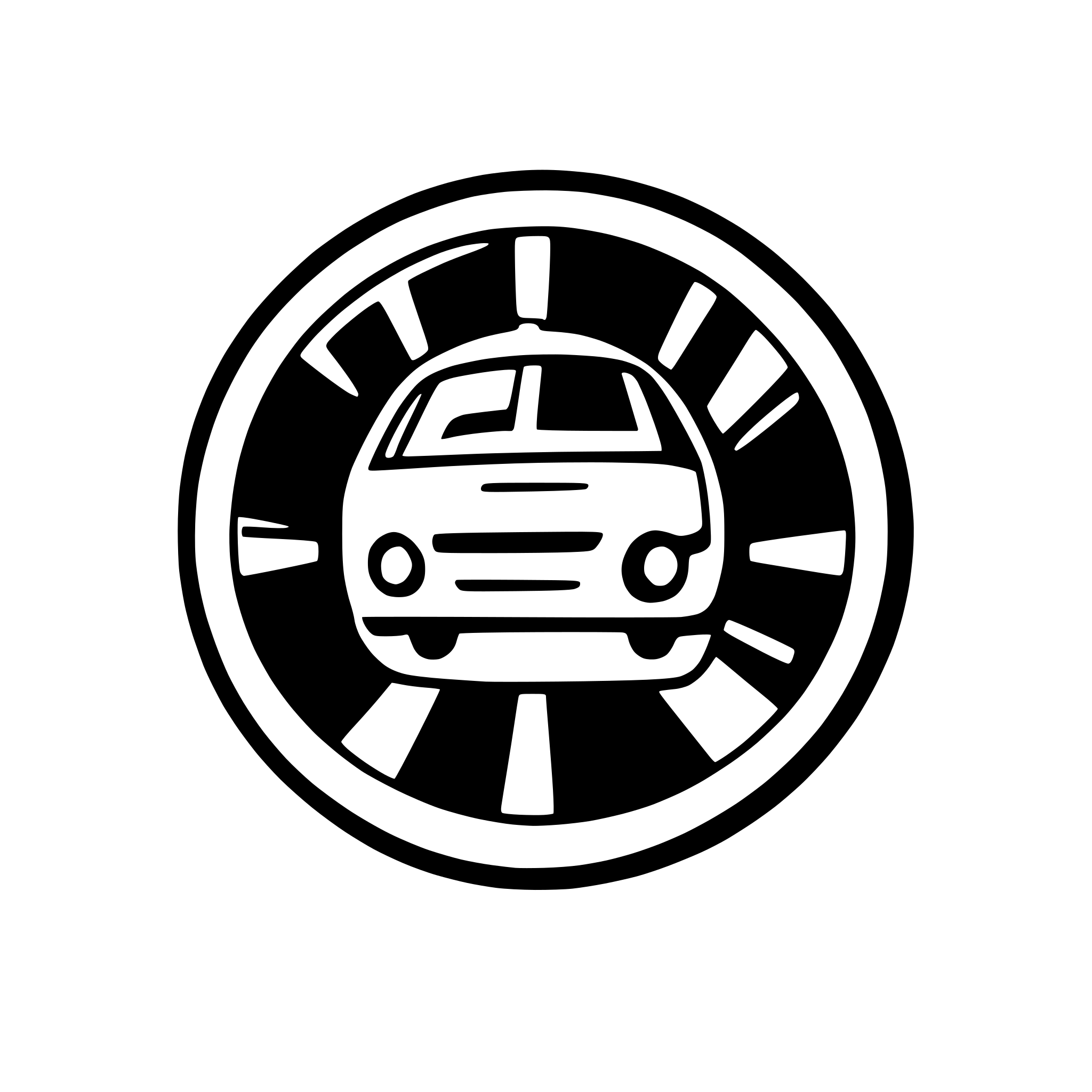 AI-generated SVG of a can you give a svg logo for the word RushRadar. This is for a website that recommends the best mode of transport form one place to another. Include some navigation graphics. Do not use vehicles