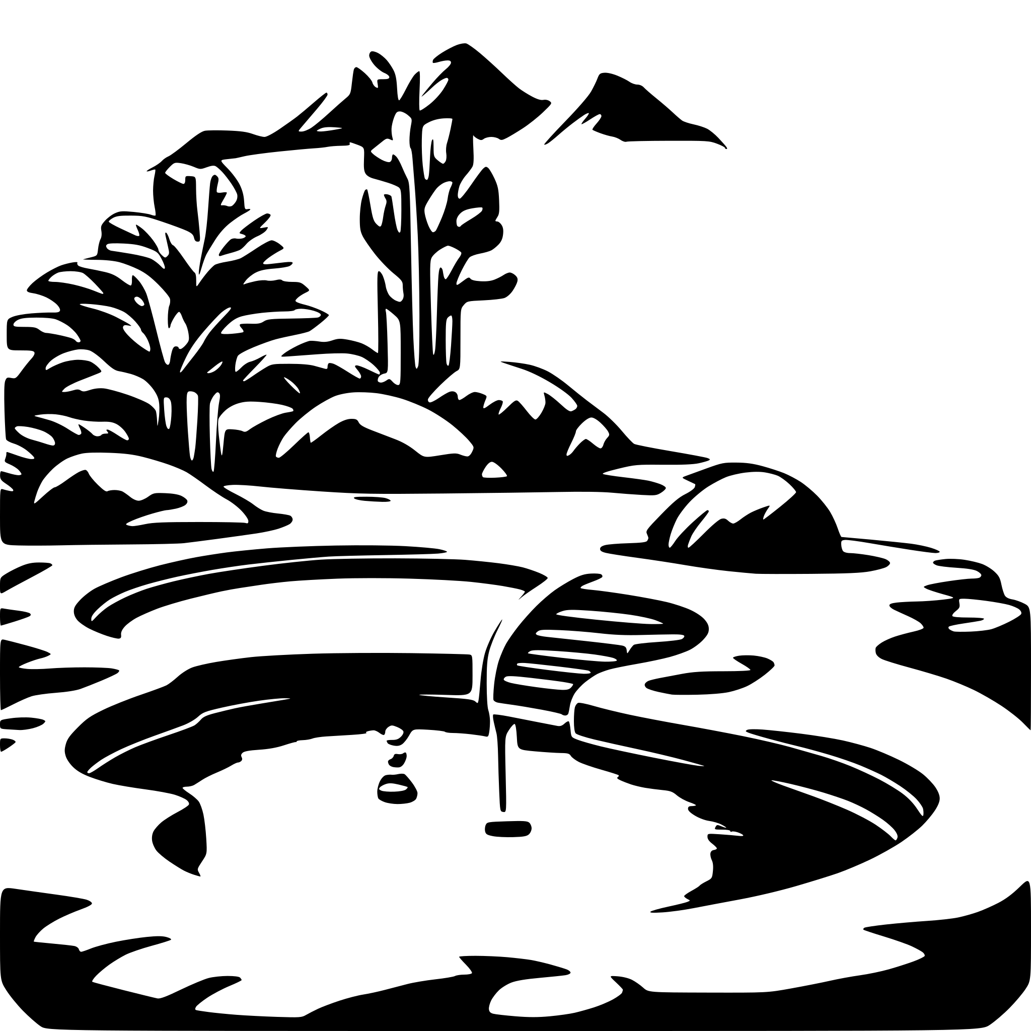 AI-generated SVG of 'hot spring'