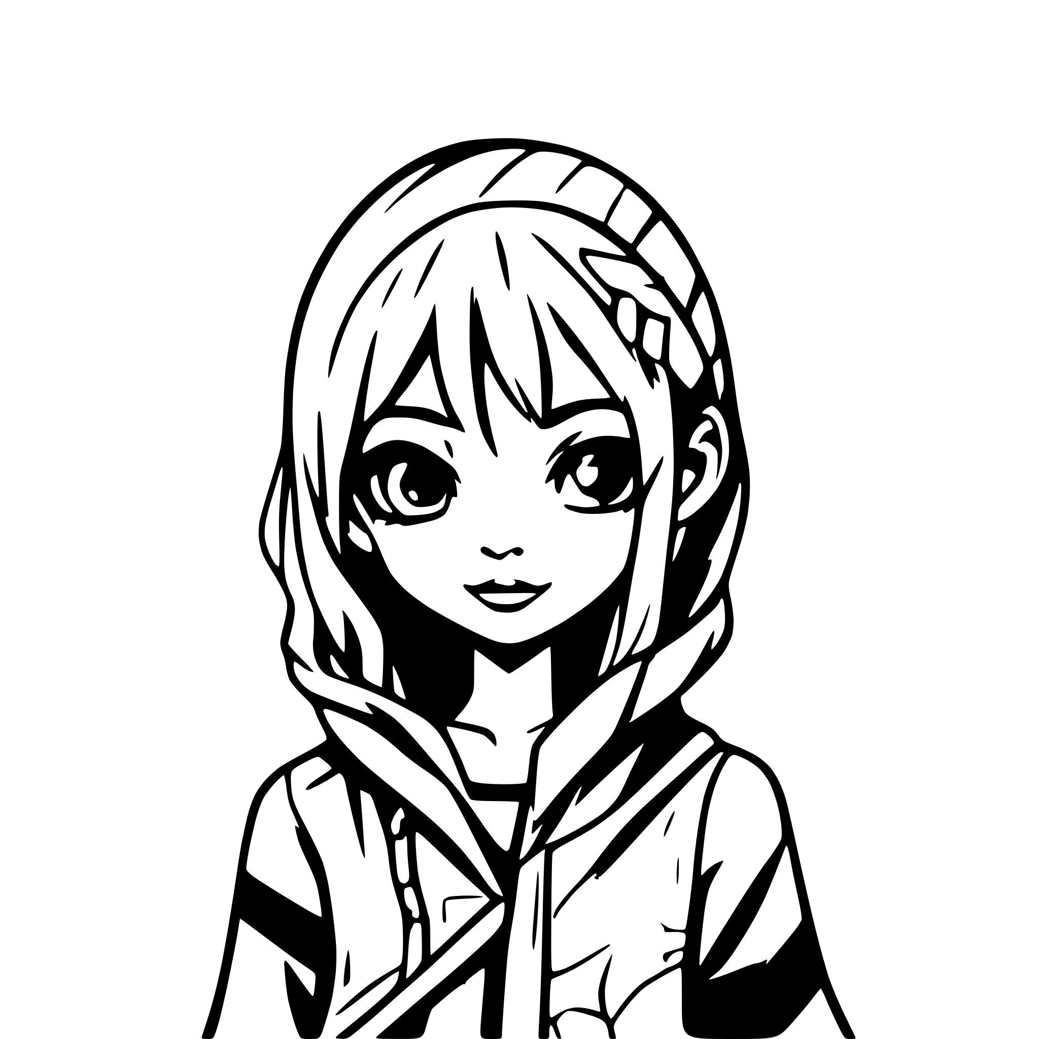 AI-generated SVG of a cute hacker avatar