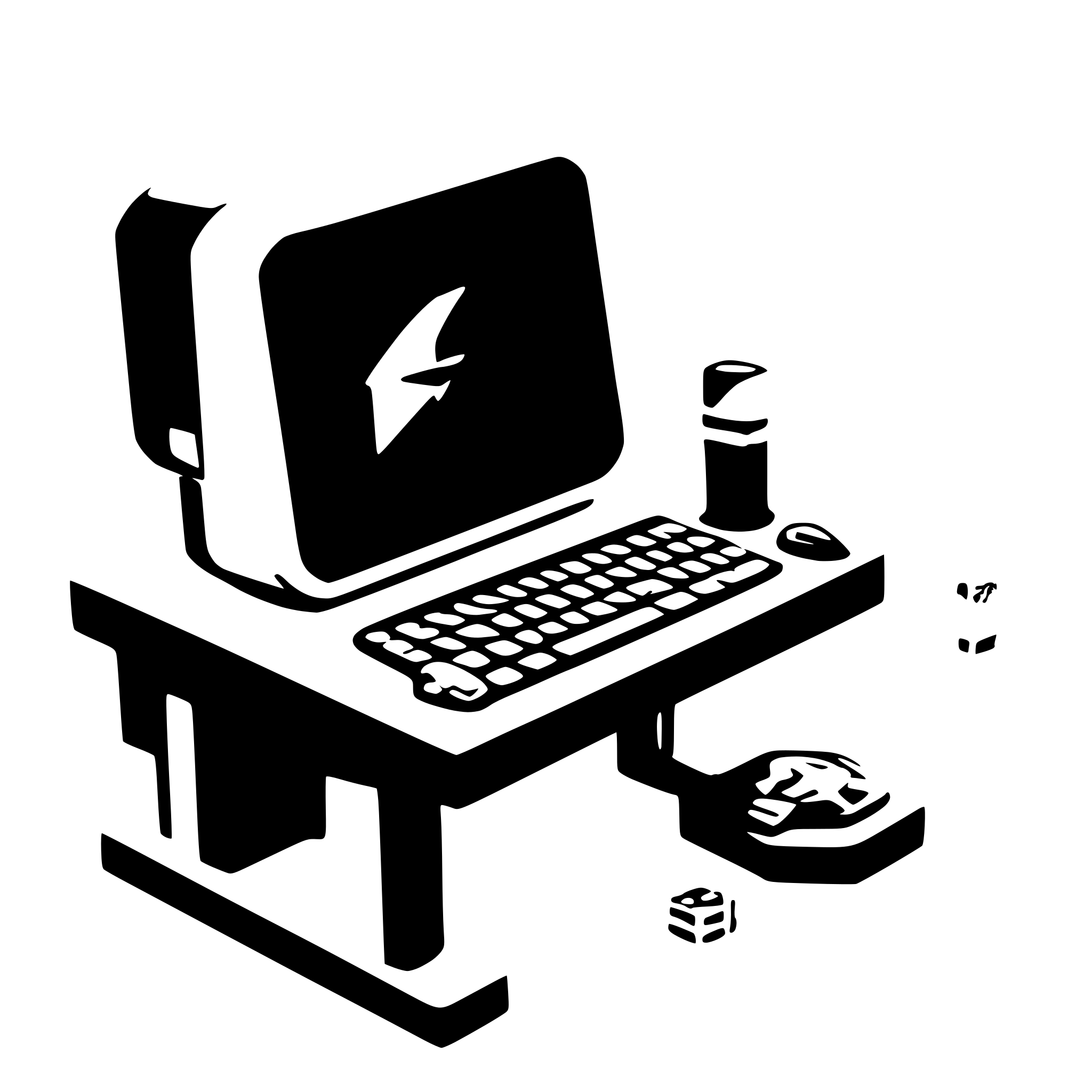 AI-generated SVG of a isometric computer network