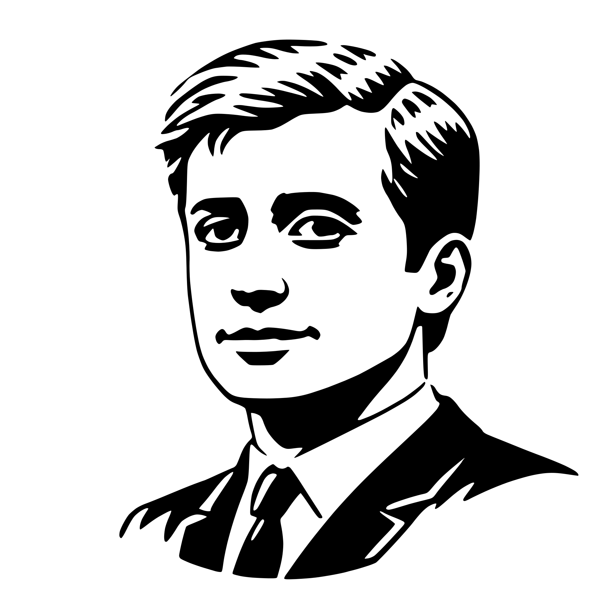 AI-generated SVG of a kennedy