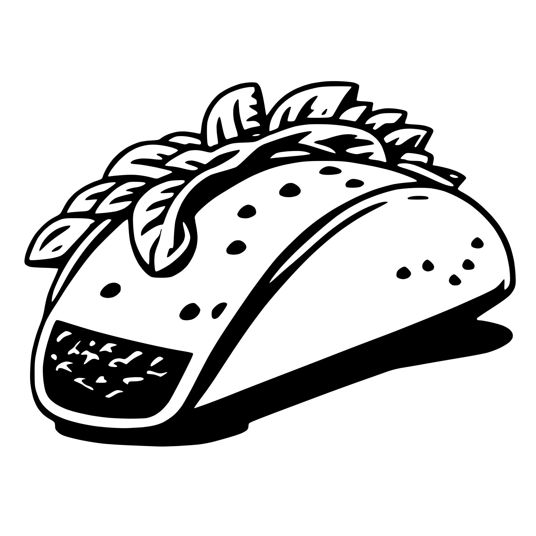 AI-generated SVG of a taco