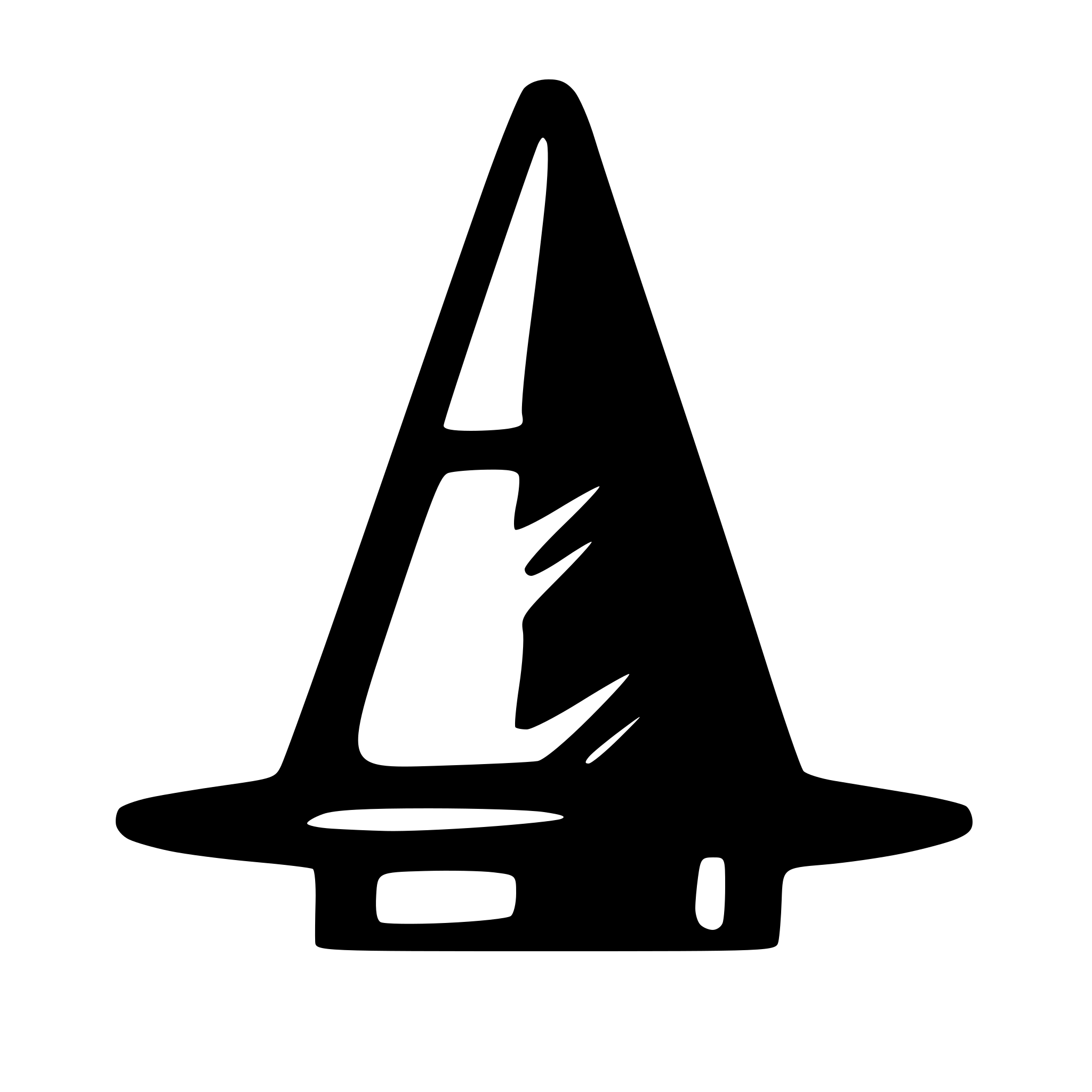 AI-generated SVG of a a wizard hat with a pint glass in front of it