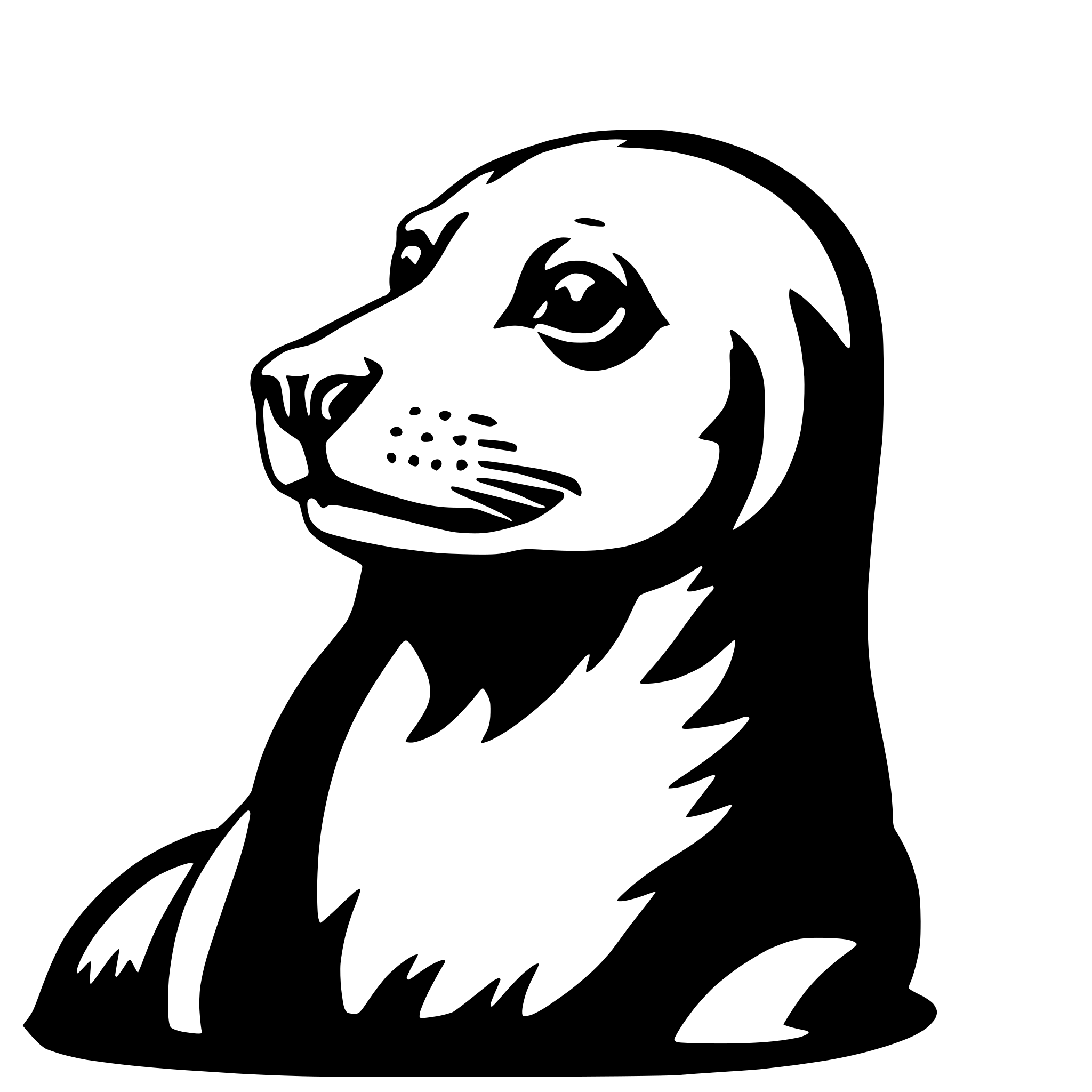 AI-generated SVG of a sea lion