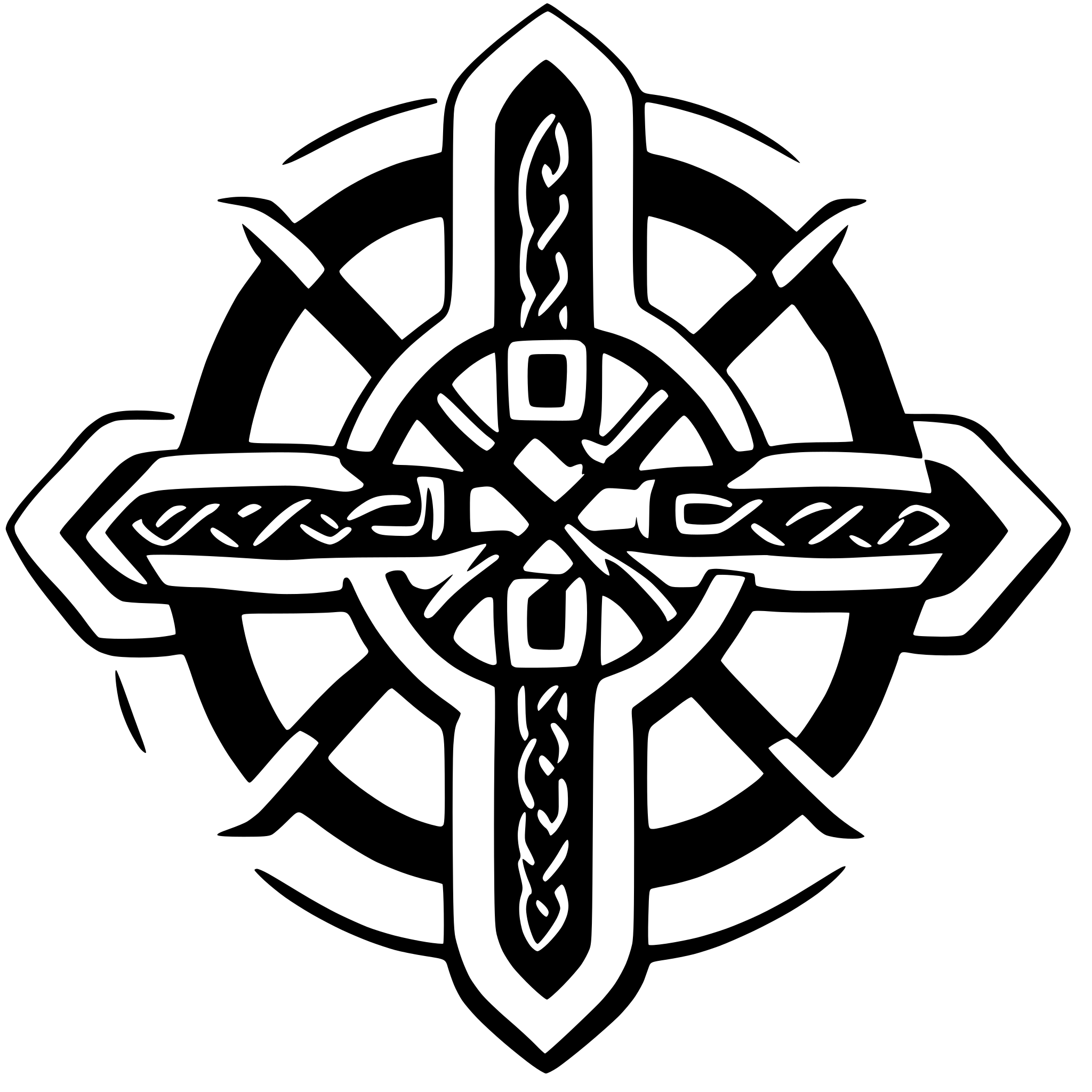 AI-generated SVG of 'Celtic knot family'
