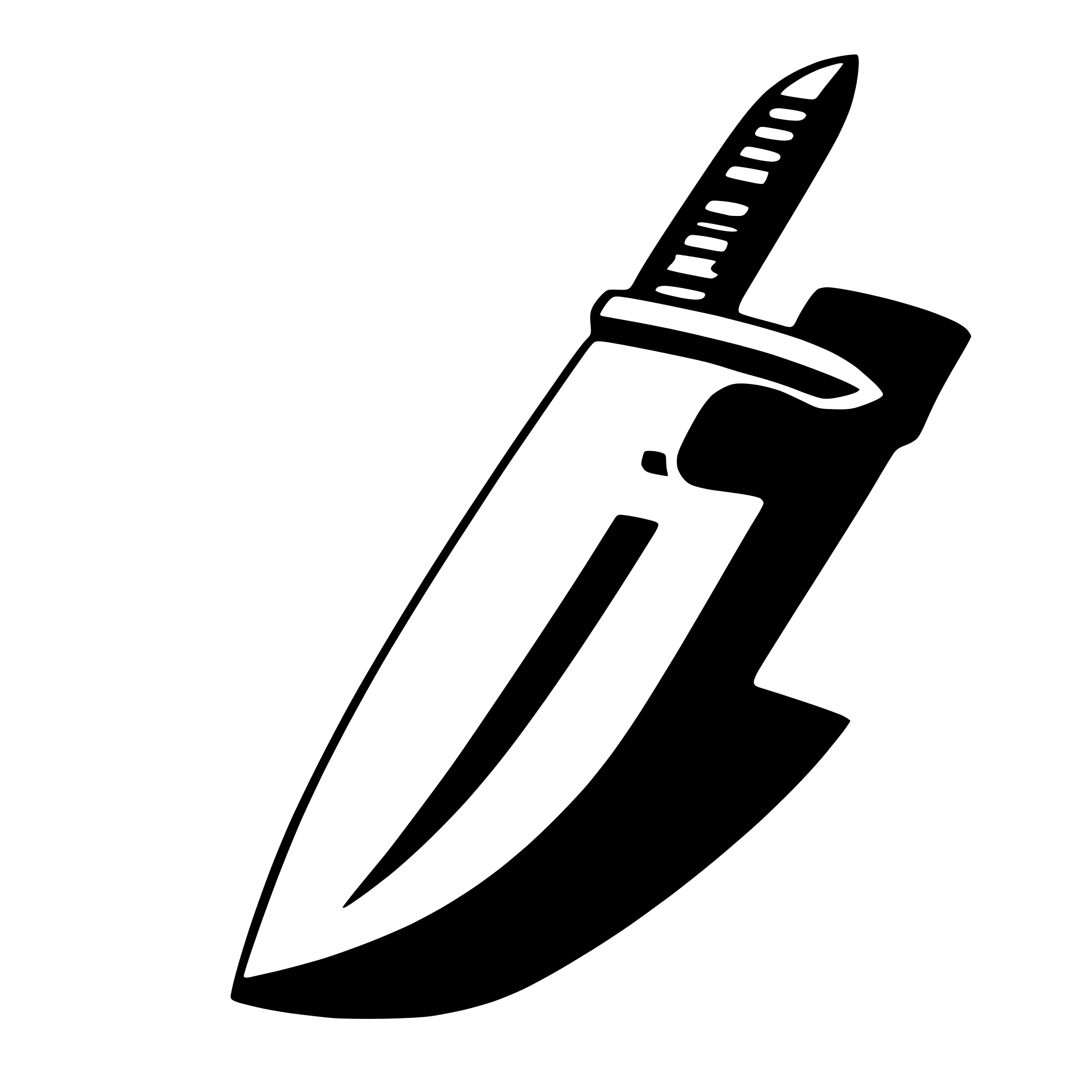AI-generated SVG of a knife