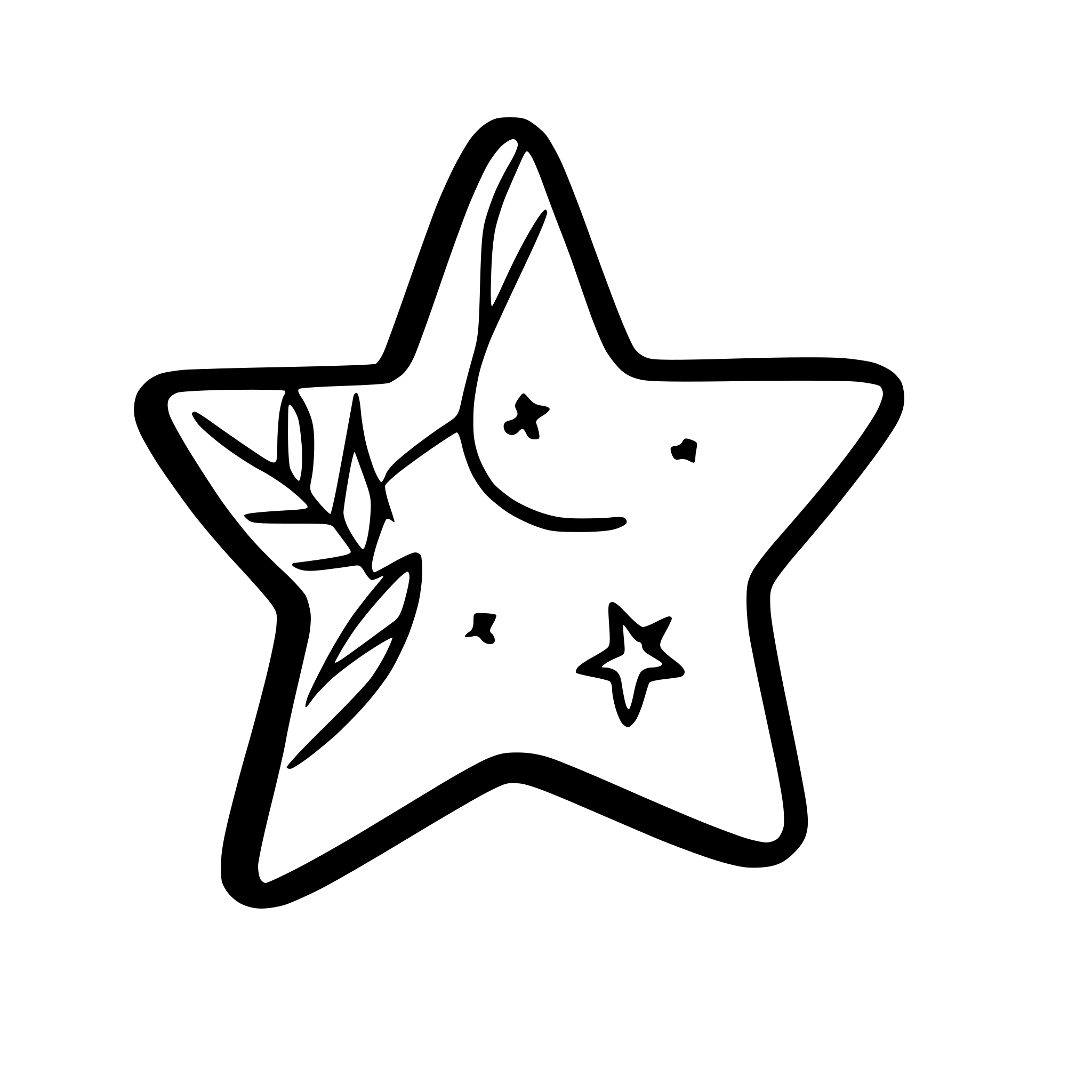 AI-generated SVG of a star