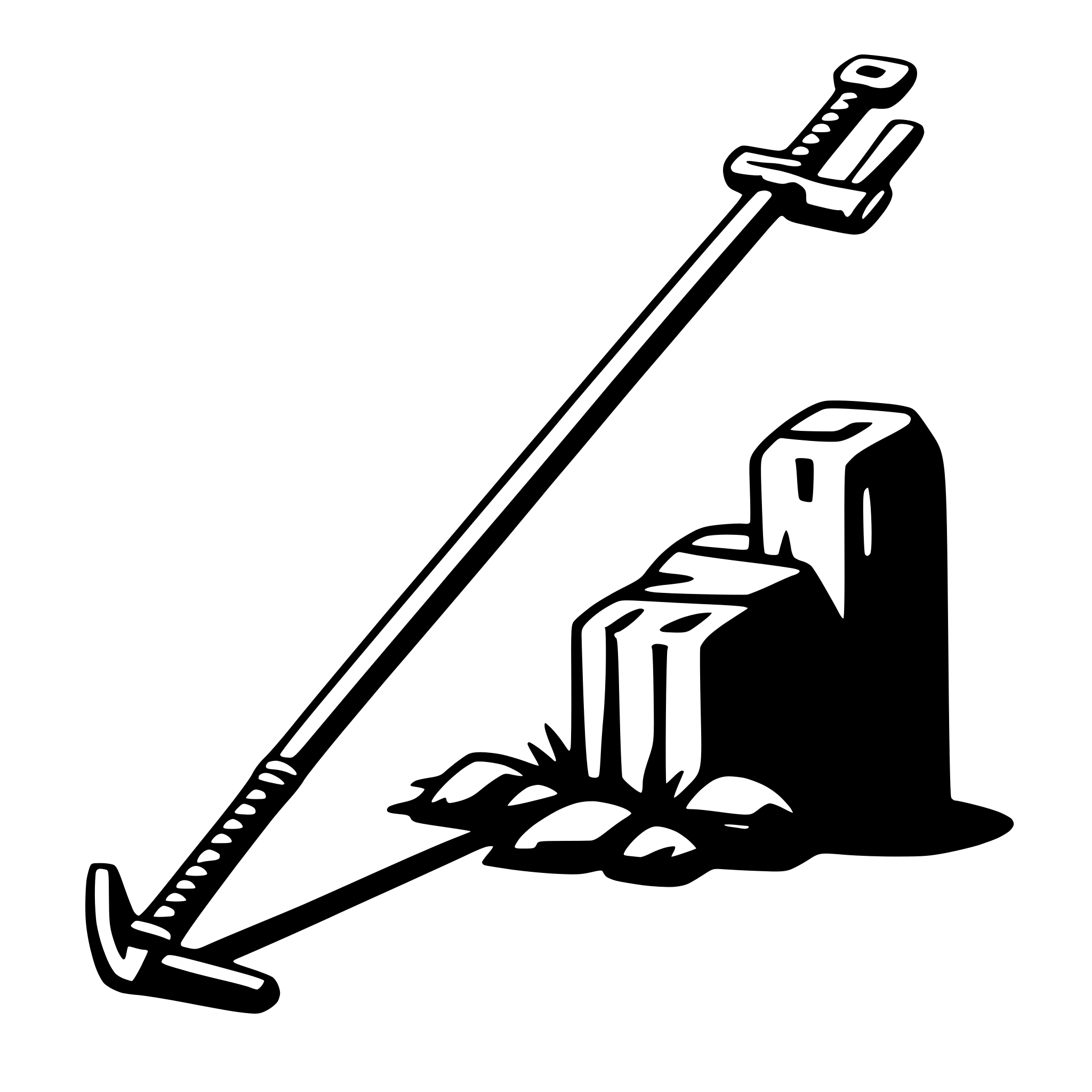 AI-generated SVG of a crutch