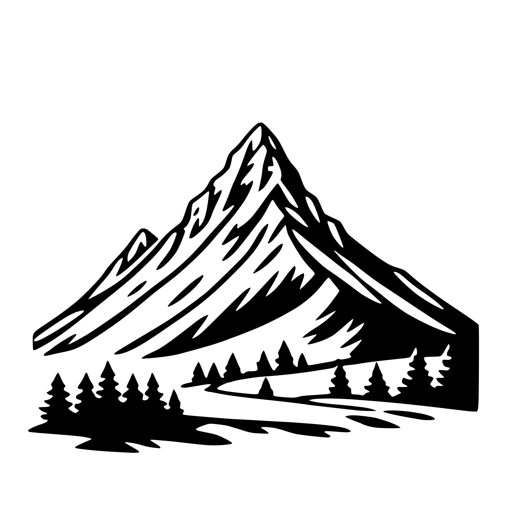 AI-generated SVG of 'sunrise mountain peak'