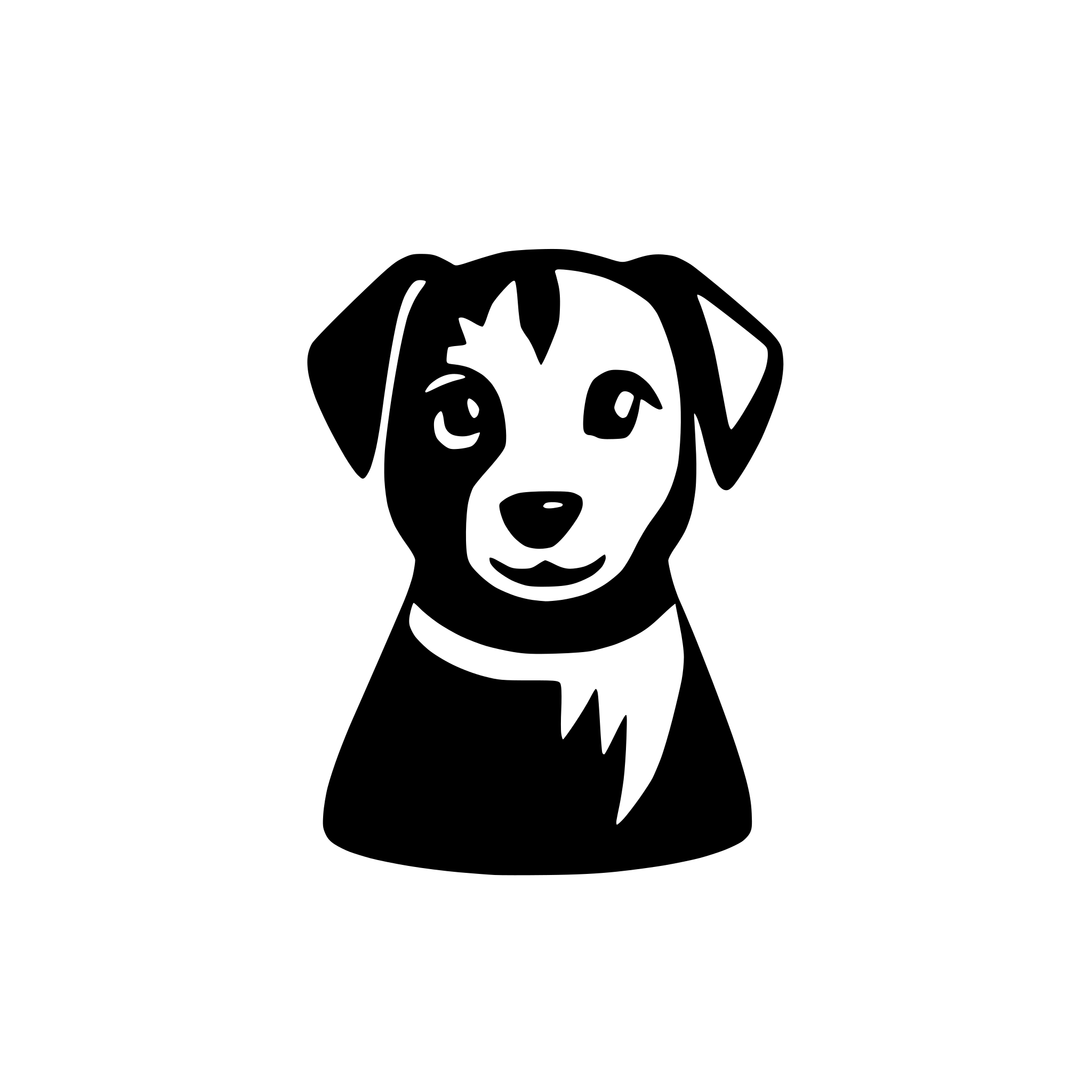 AI-generated SVG of a dog