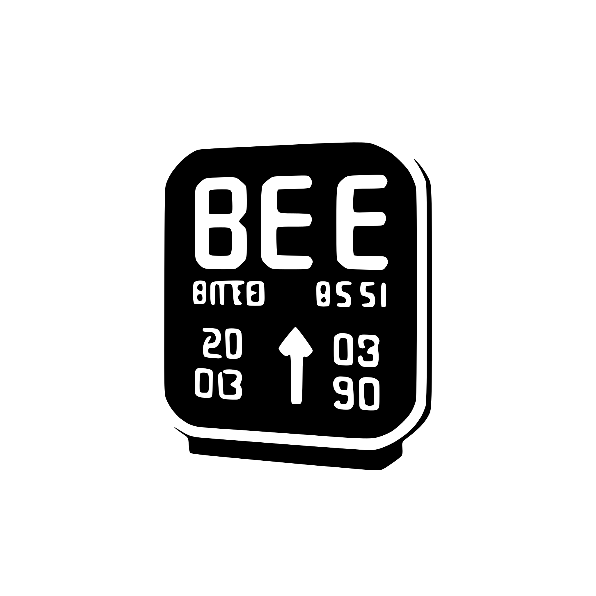 AI-generated SVG of a digital clock