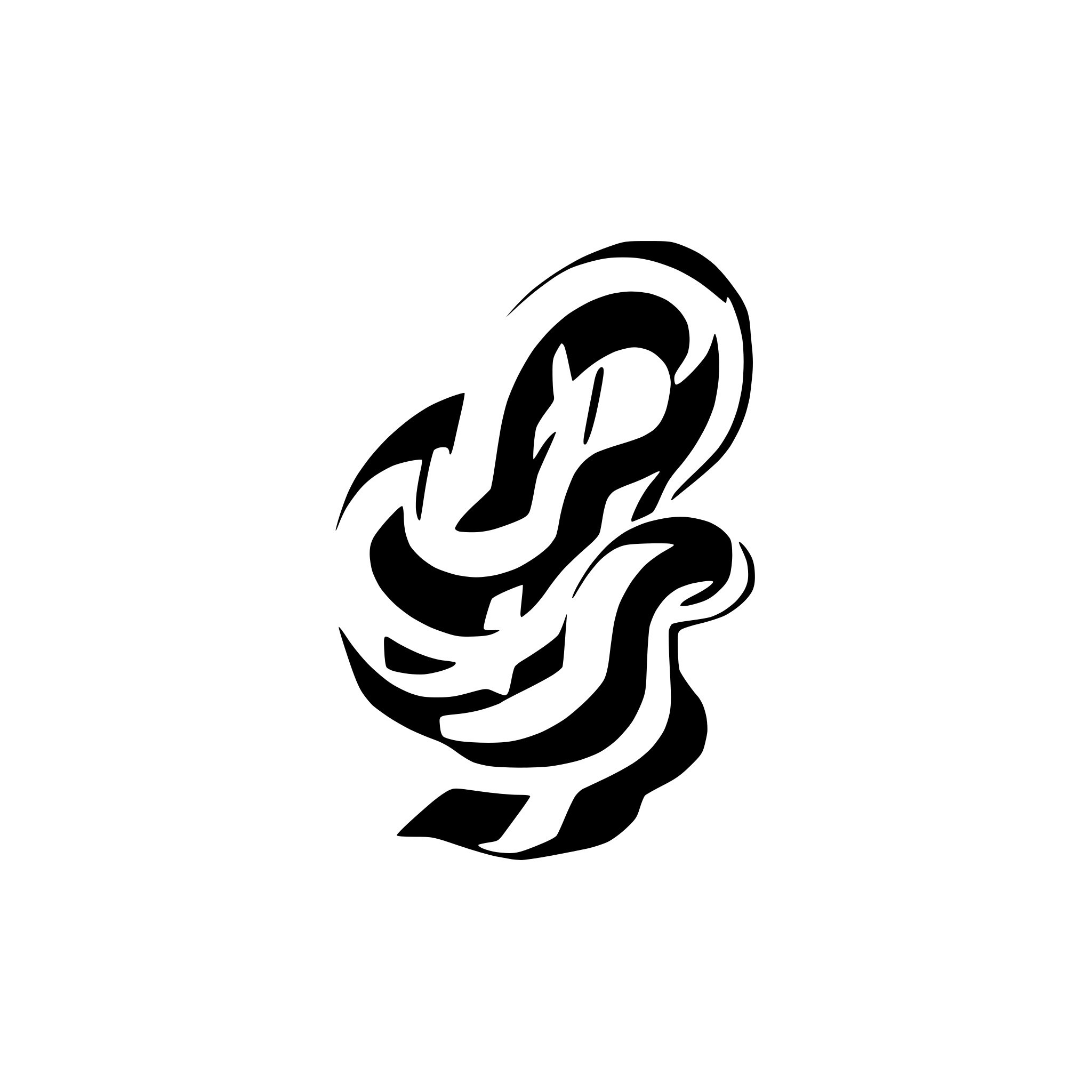 AI-generated SVG of a snake