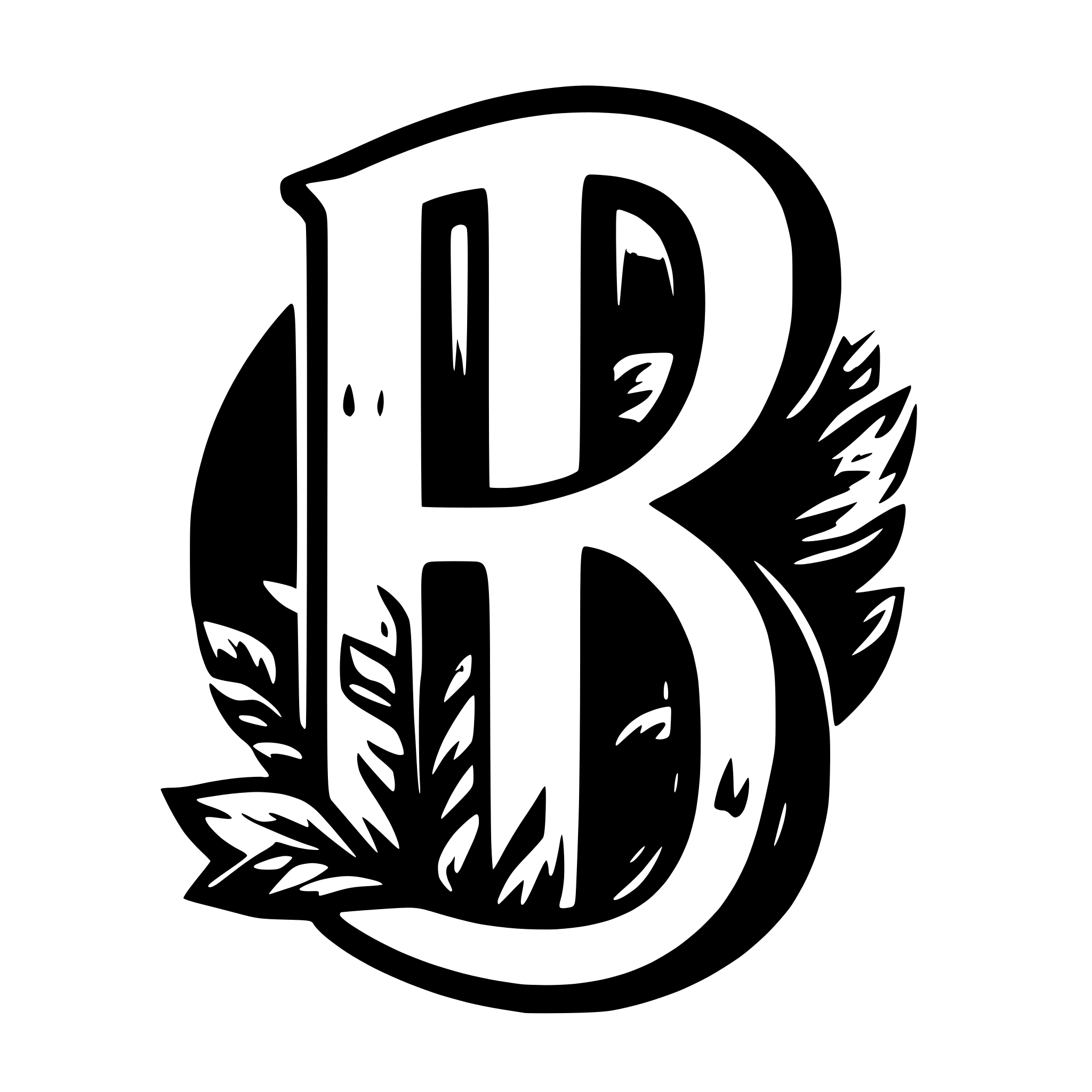 AI-generated SVG of 'letter R be creative'