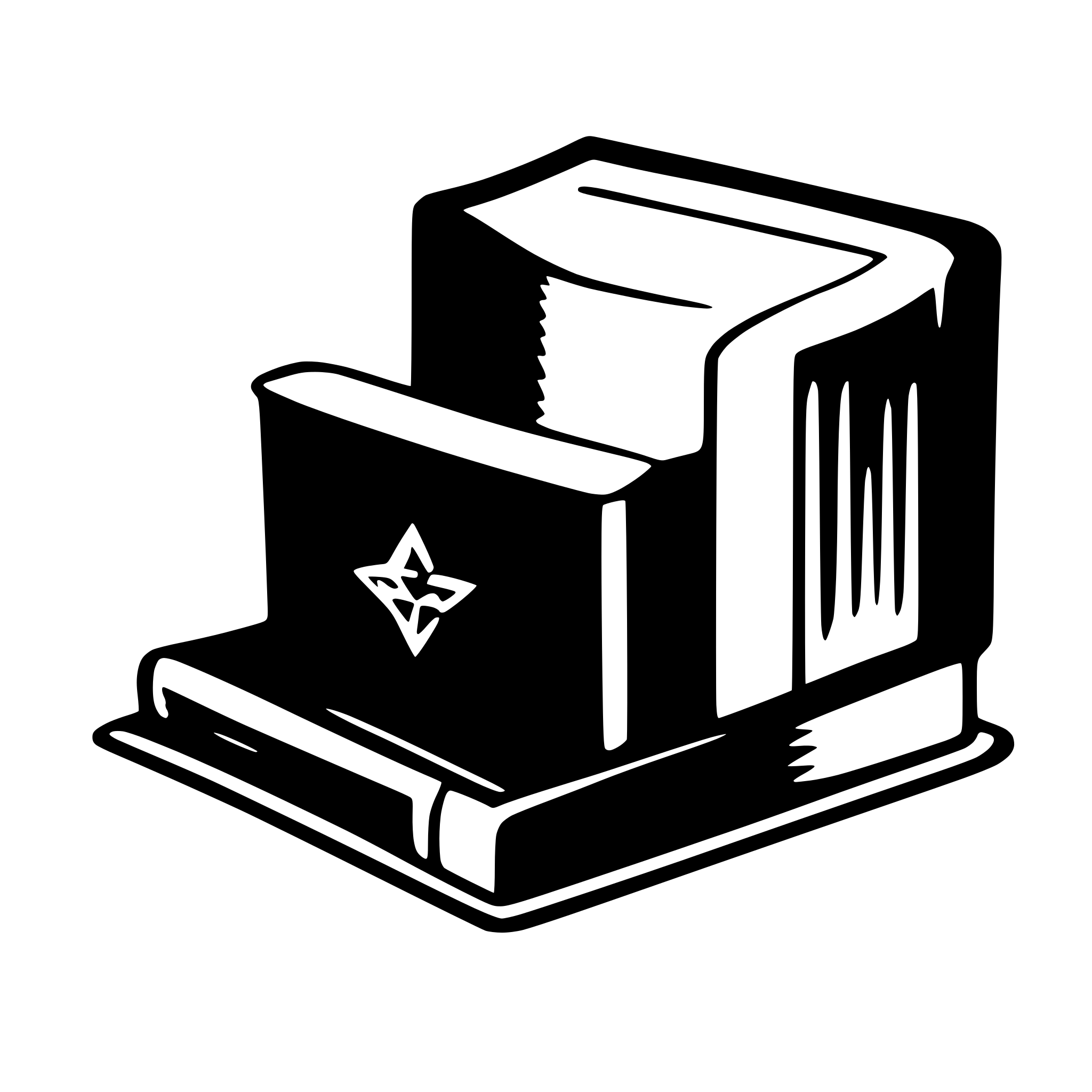 AI-generated SVG of a book